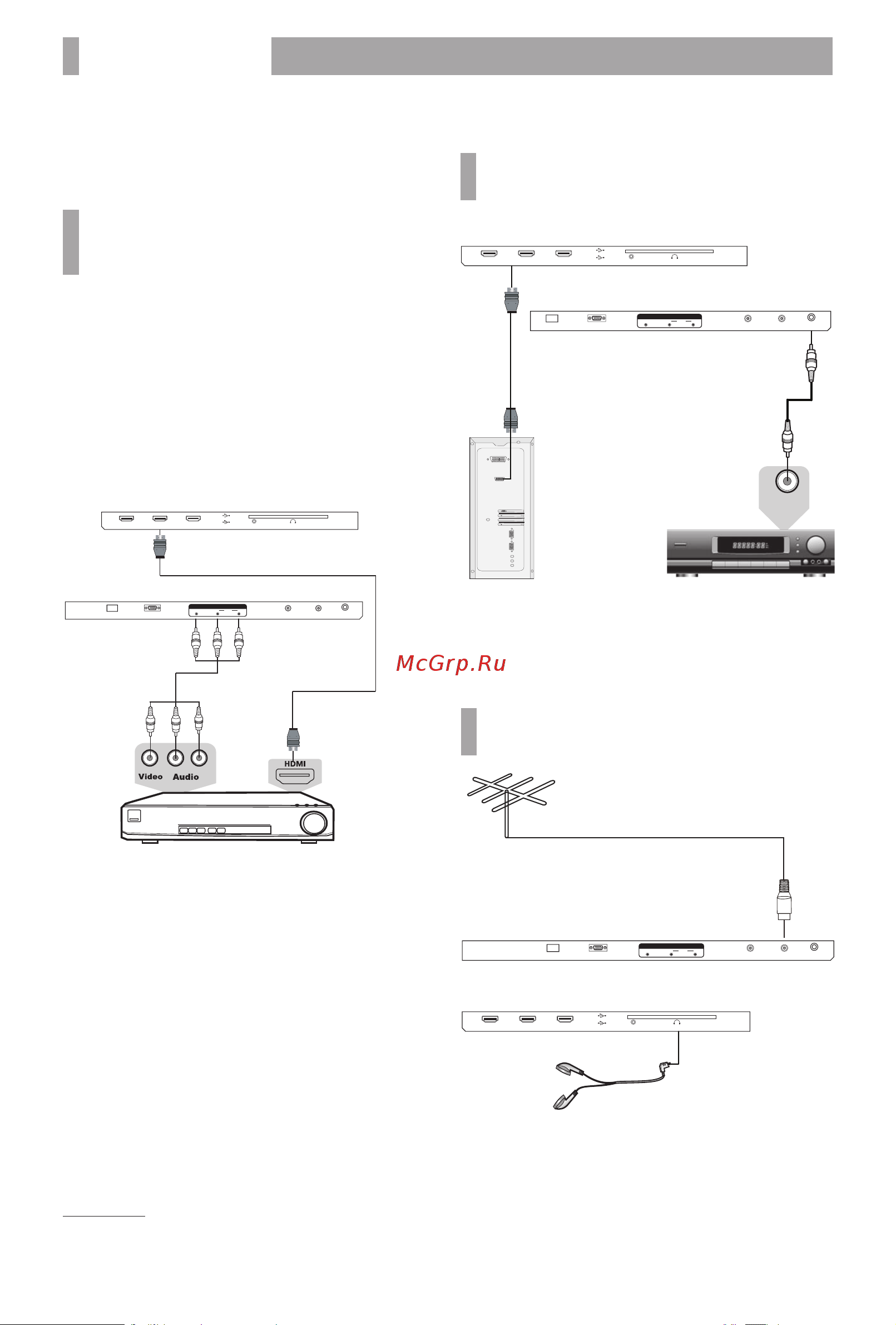 BBK 24LEX-7272/TS2C [5/8] Подключение