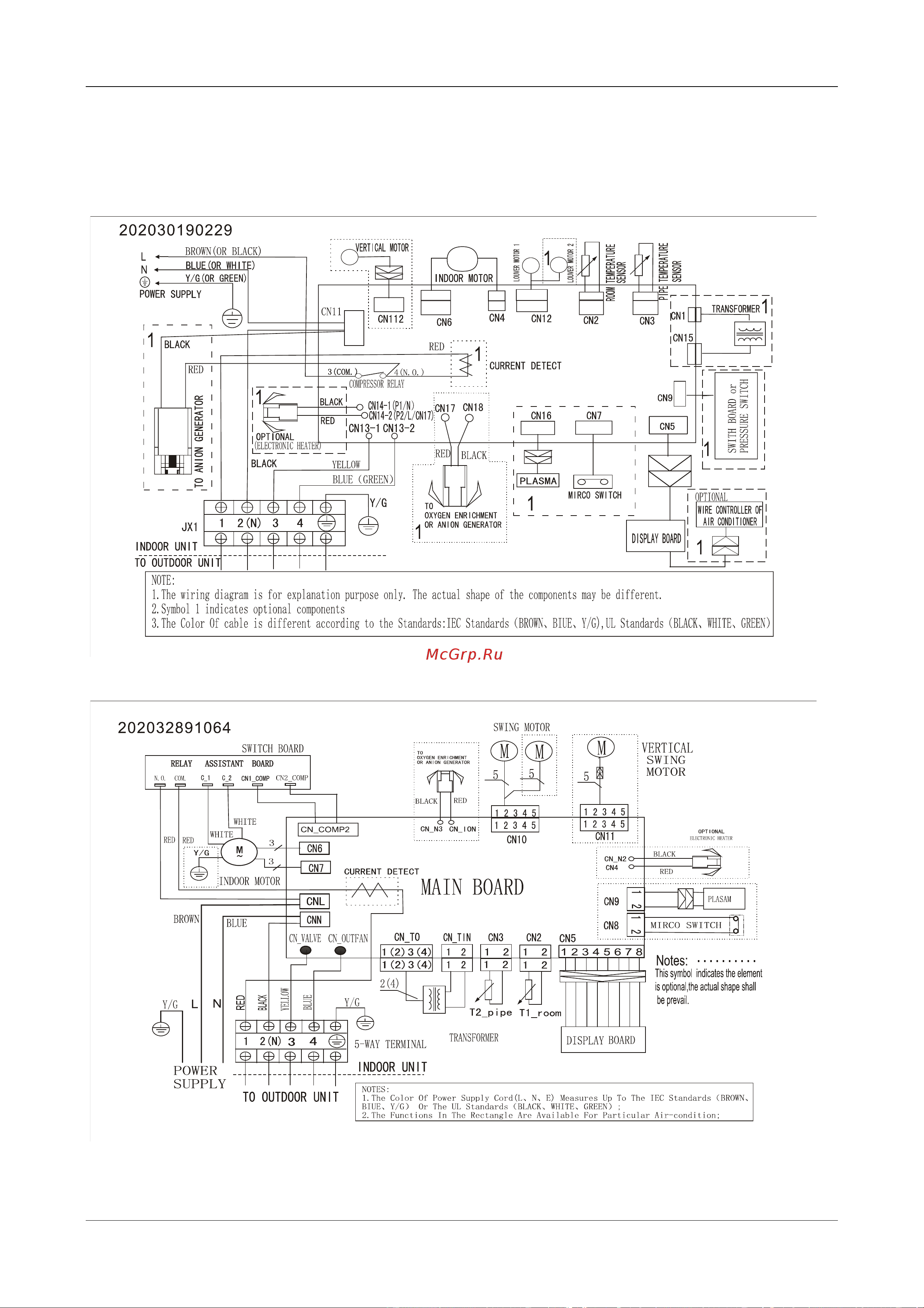 Midea MS11M-12HRN1 / MO11M-12HN1 [20/55] Wiring diagram