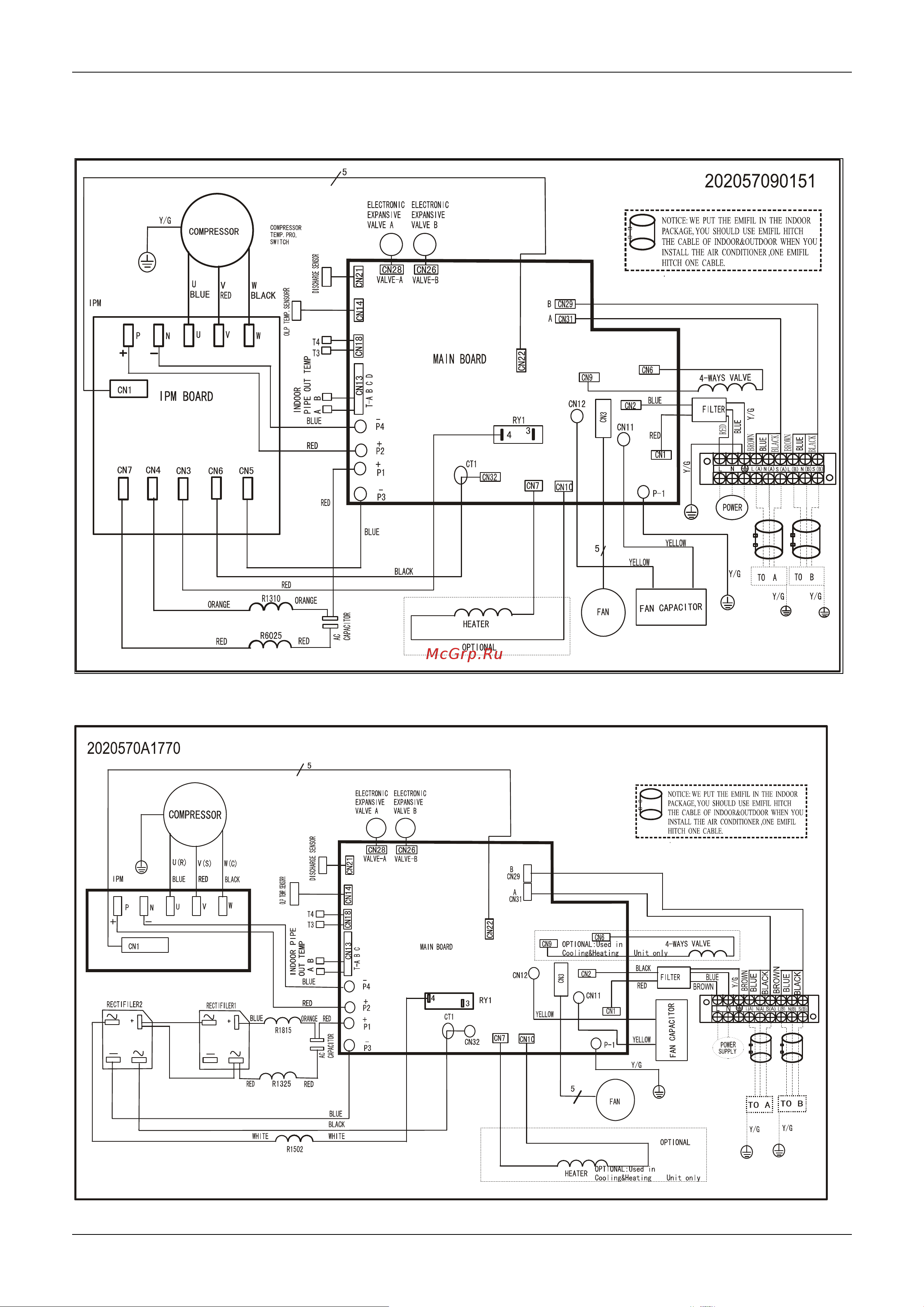 Midea M3OC1-27HRDN [18/49] Электрическая схема
