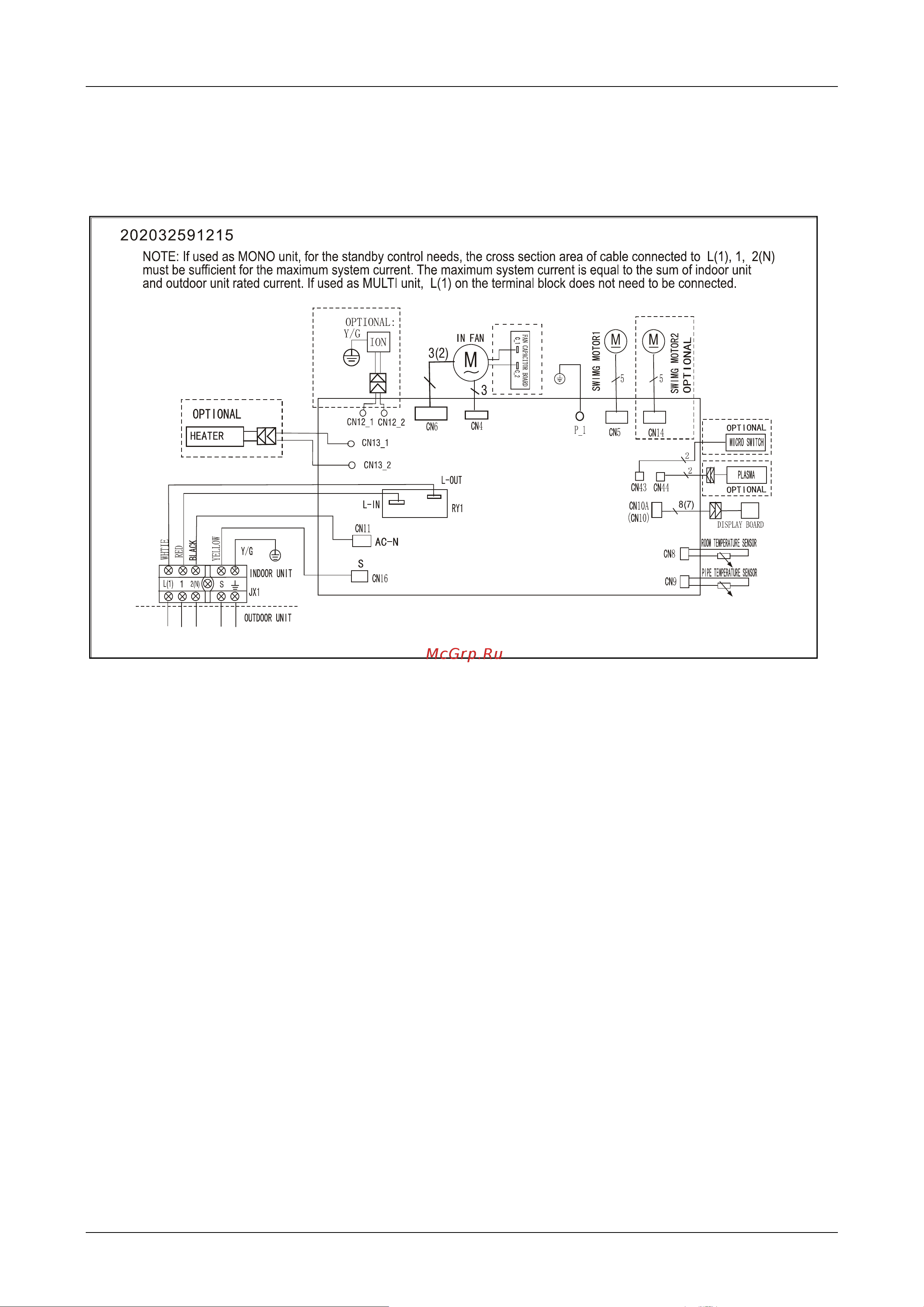 Midea MS11MU-12HRDN1 [22/64] Электрическая схема