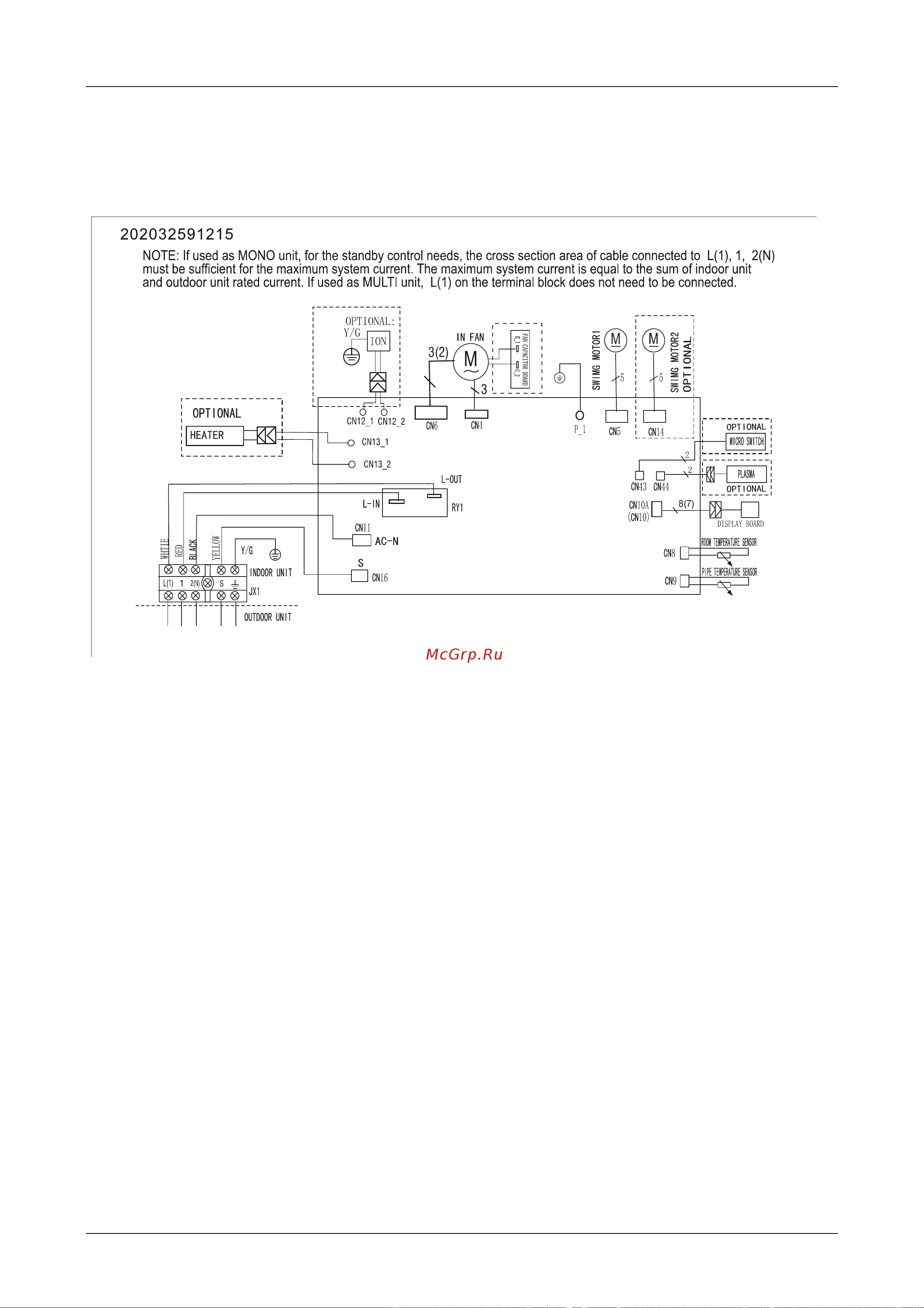 Midea MS11MU-12HRDN1 [20/60] Wiring diagram