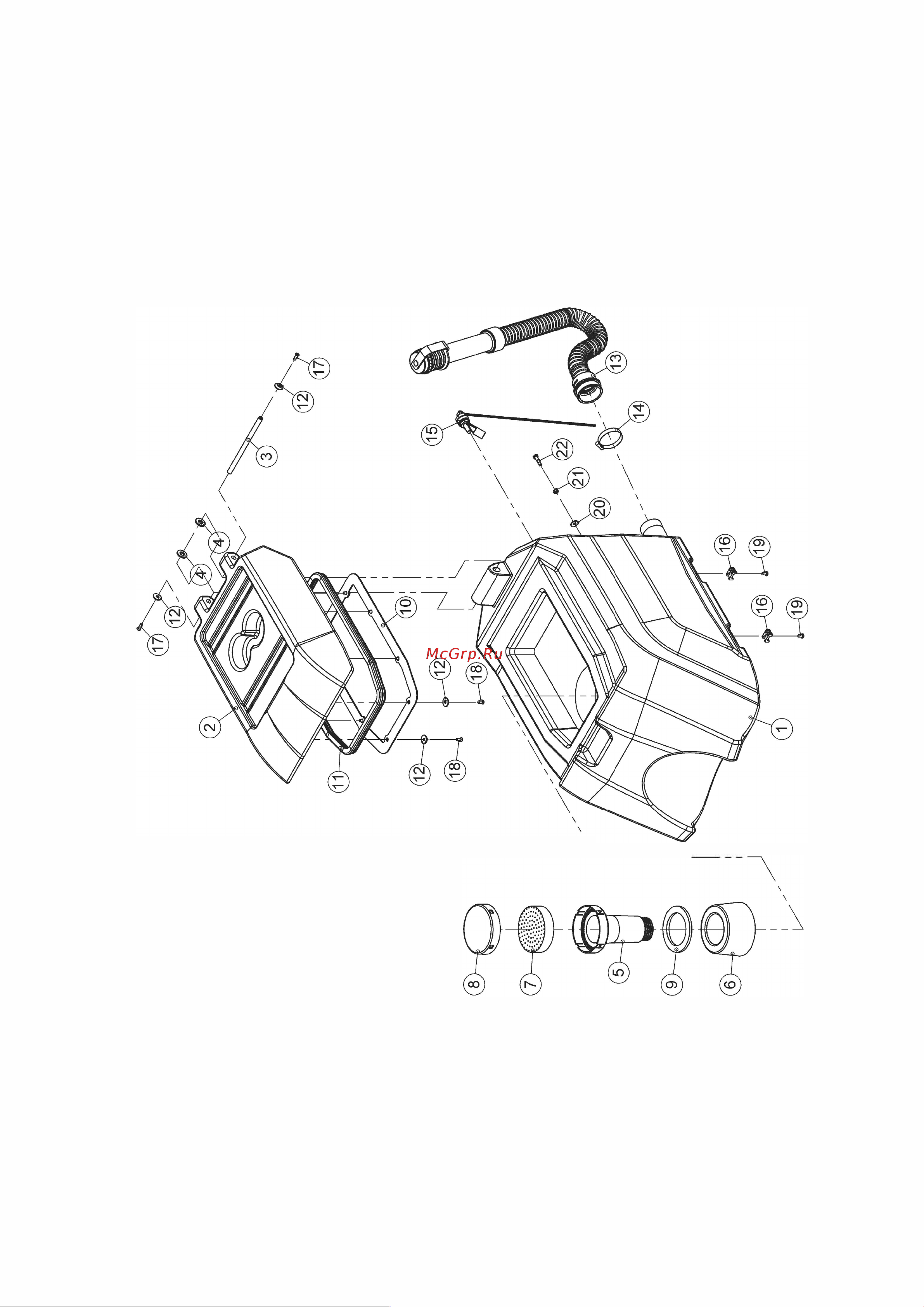 Bennett SMART S510B [28/48] Бак грязной воды