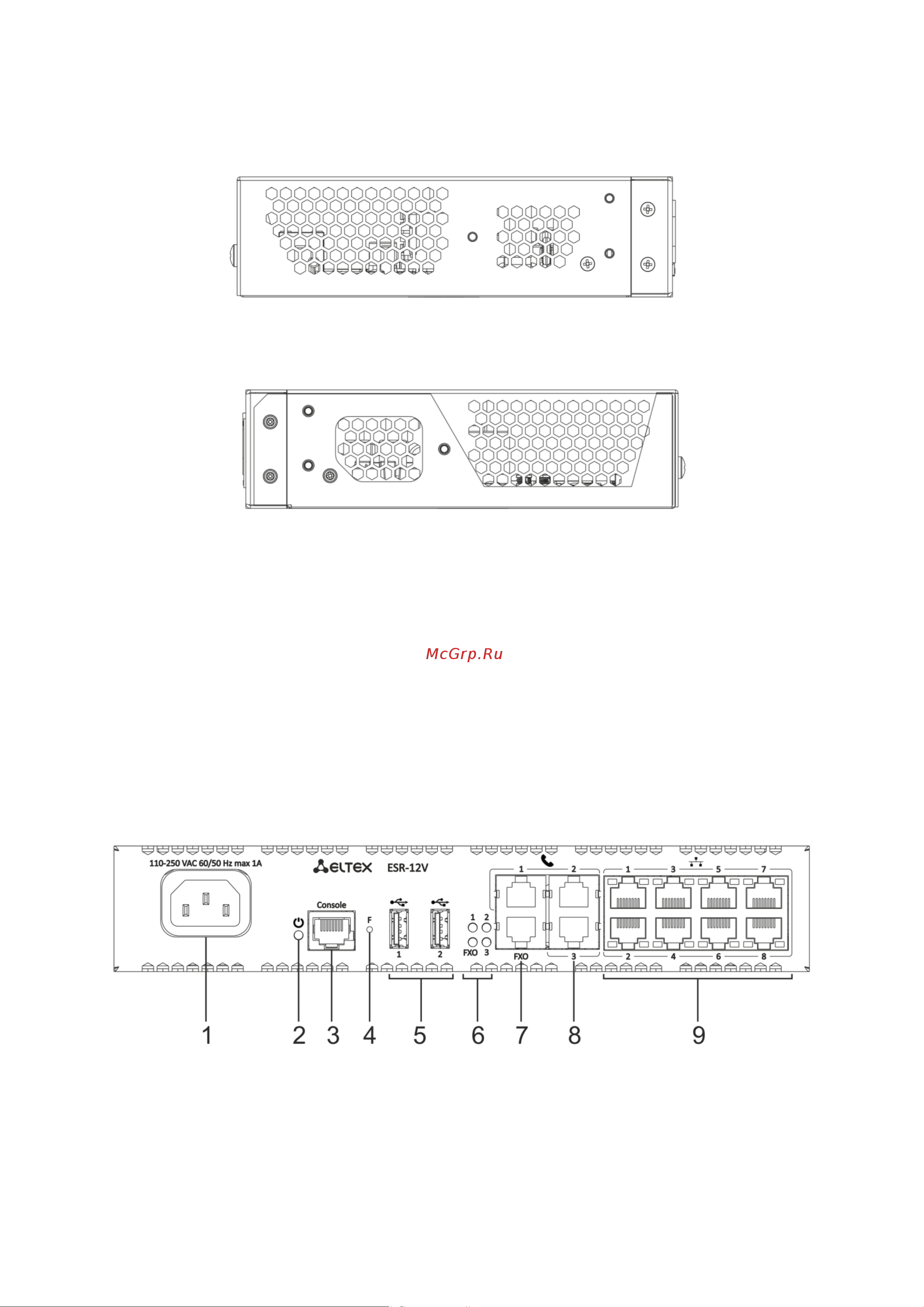 Eltex ESR-1511 [54/600] Конструктивное исполнение esr 12v
