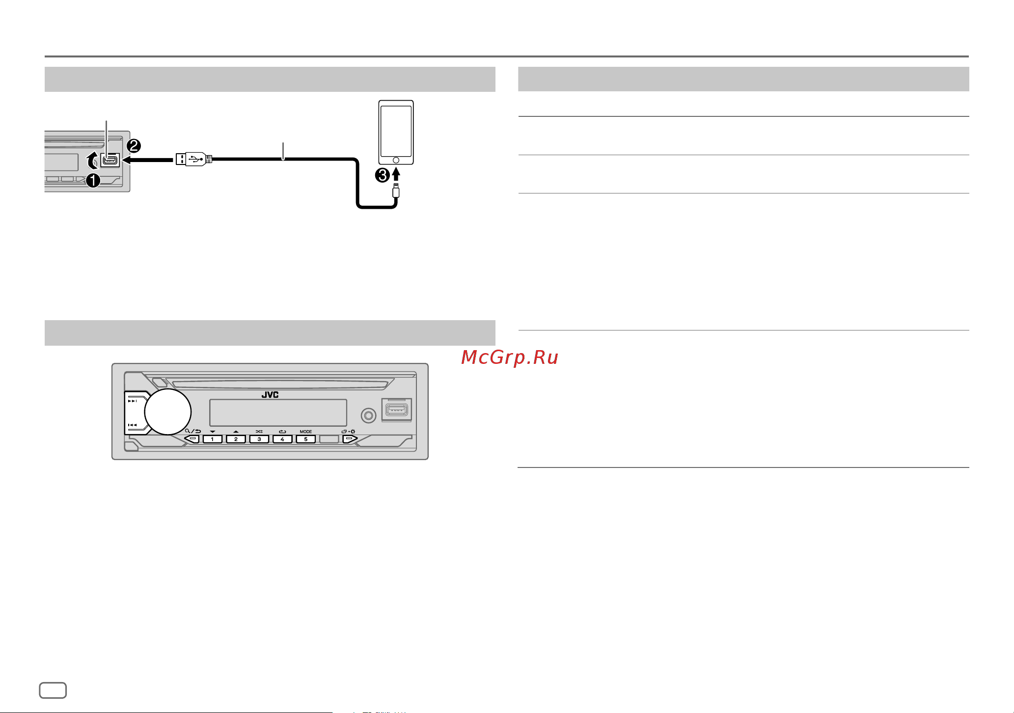 JVC KD-T812BT [12/152] Cd usb ipod