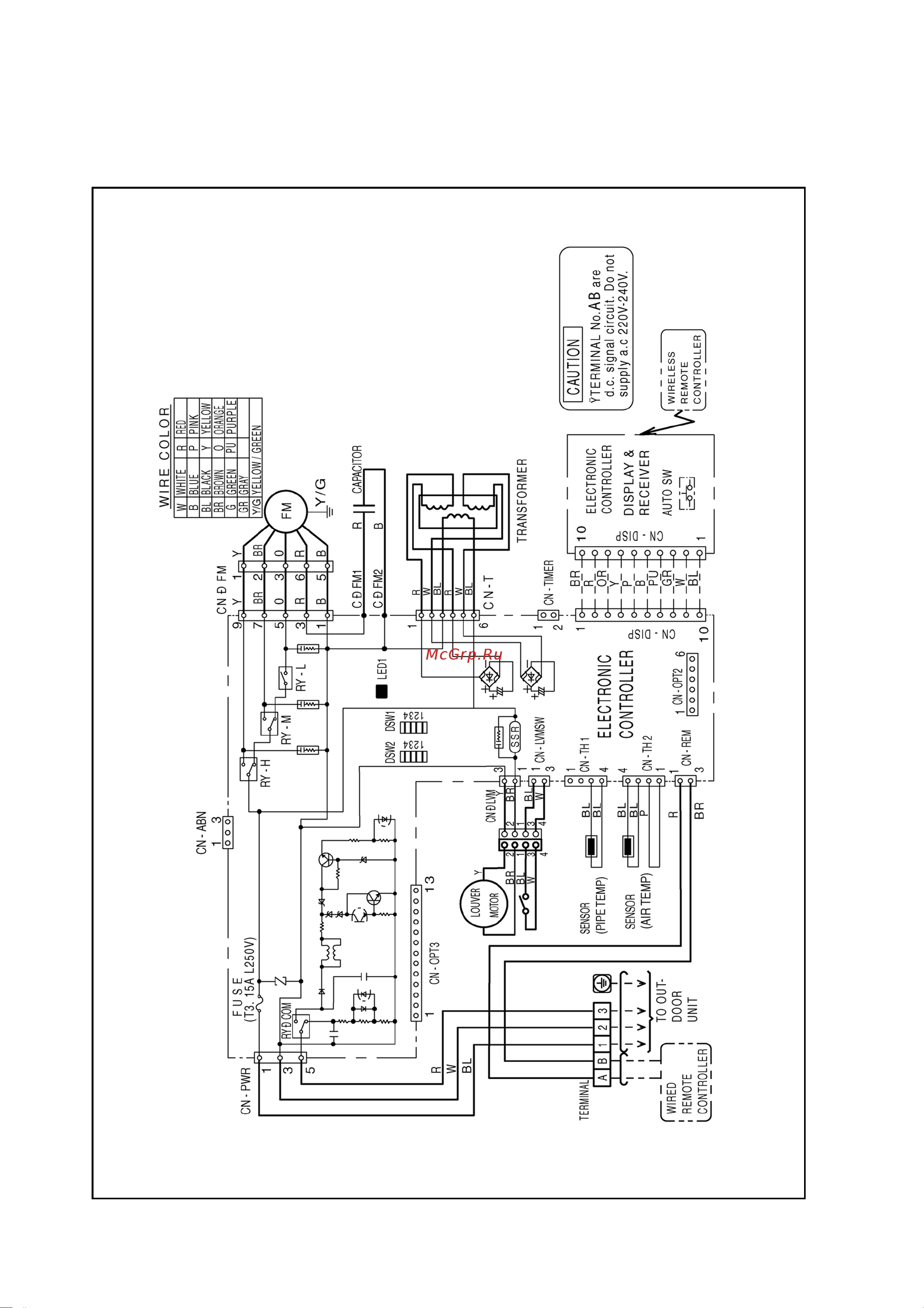 Panasonic CU-B50DBE8 [26/150] Wiring diagram