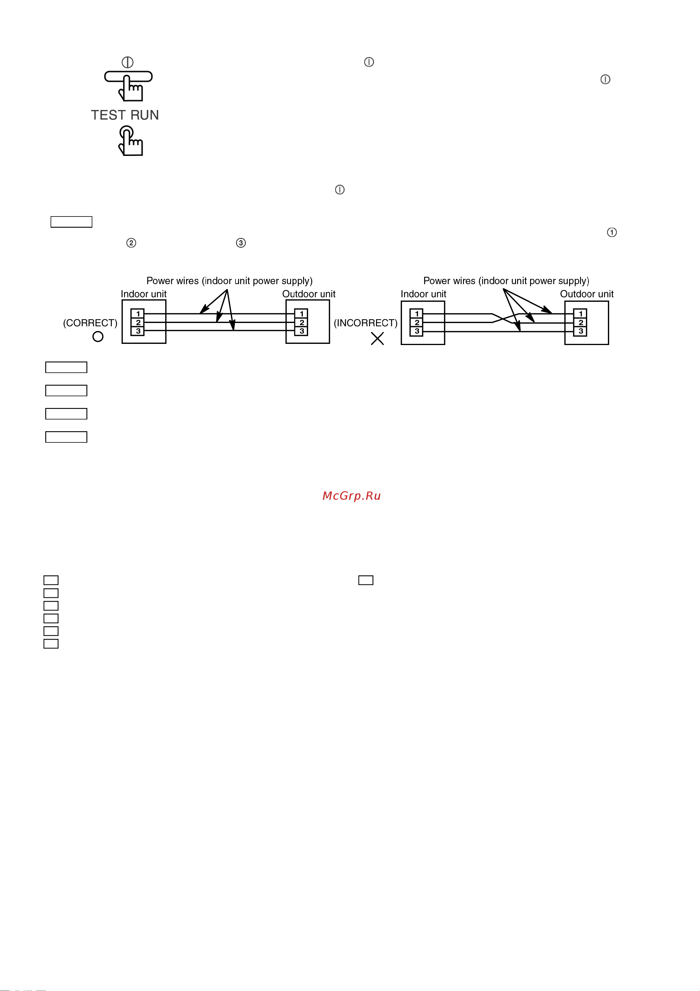 Panasonic CS-F50DTE5 / CU-B50DBE8 [54/150] 1 check the following items when installation is complete