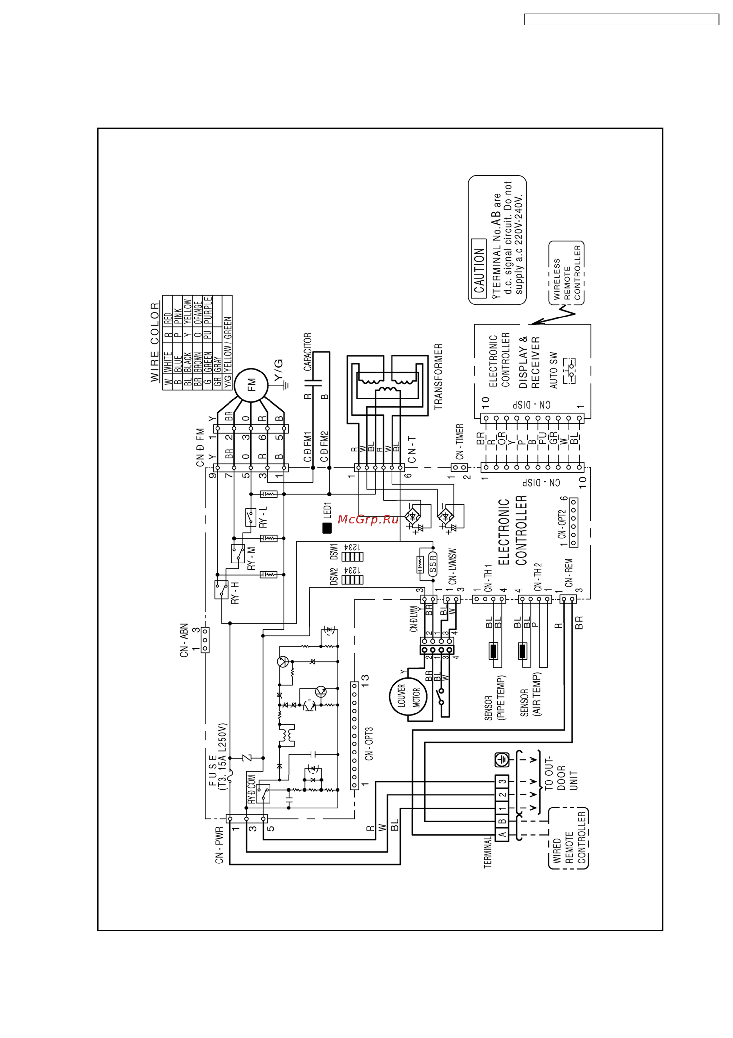Panasonic CS-F28DTE5 / CU-L28DBE5 [19/108] Wiring diagram