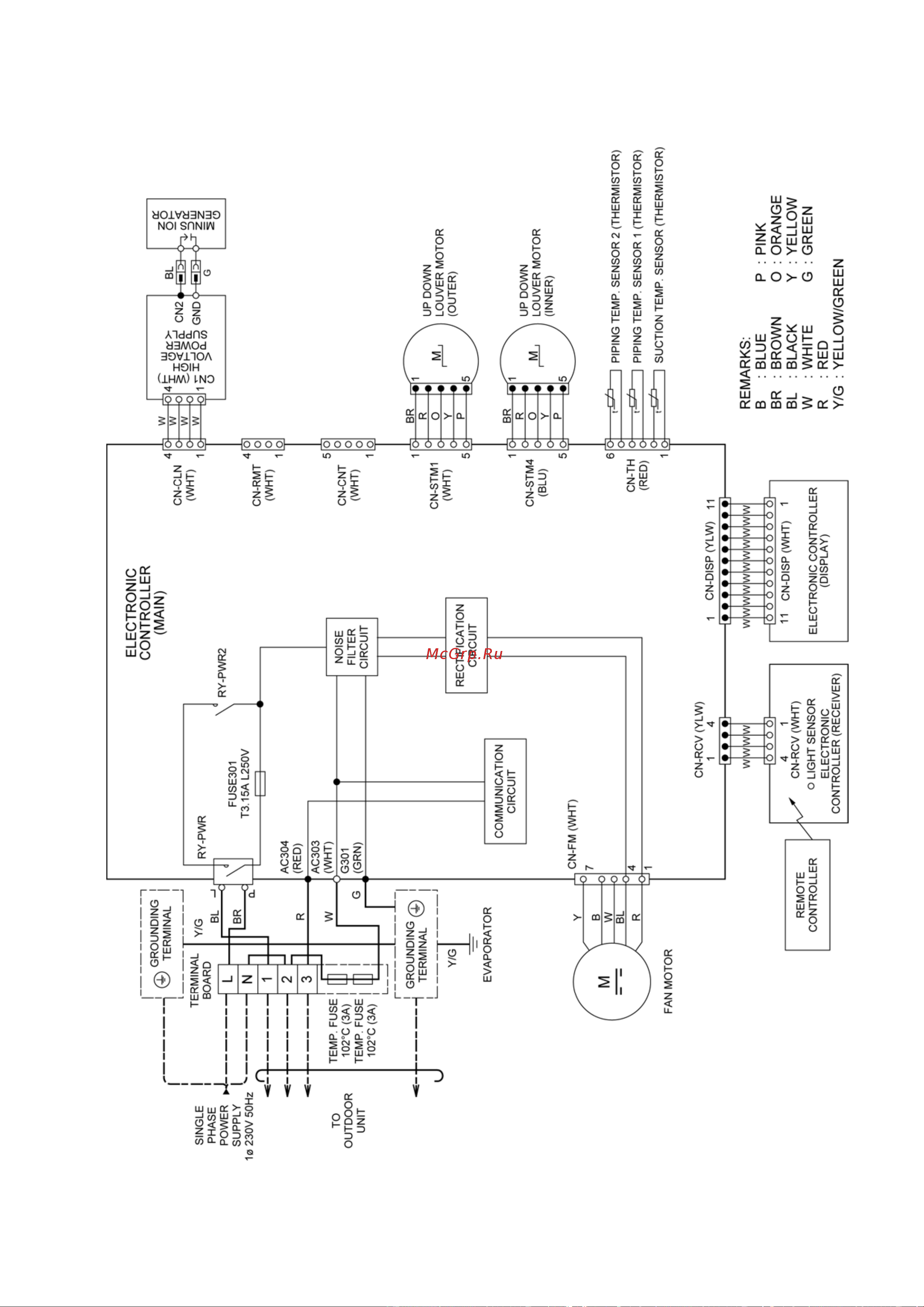 Panasonic CS-QE12NKE / CU-QE12NKE [17/117] Wiring connection diagram