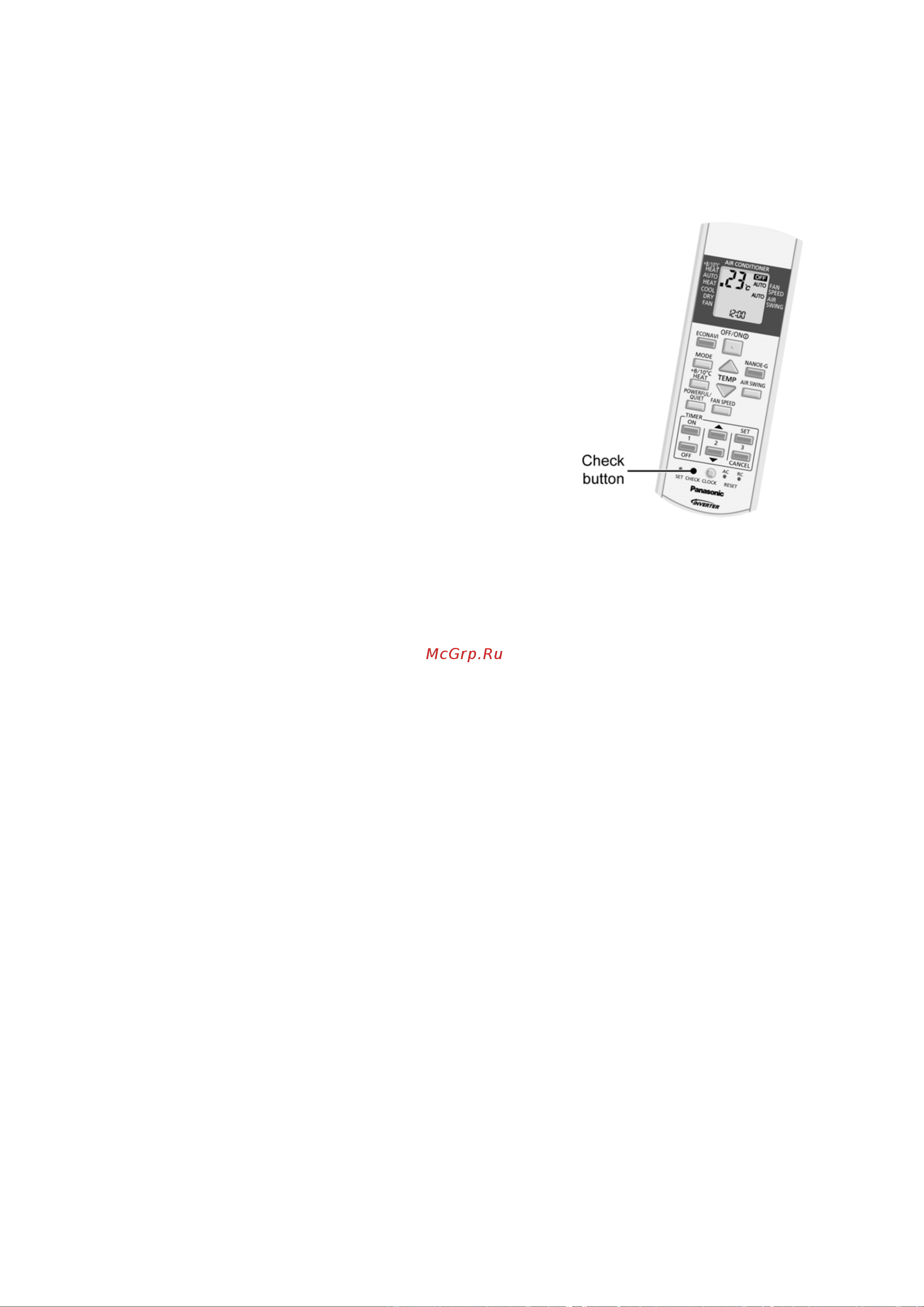 Panasonic CS-QE12NKE / CU-QE12NKE [56/117] Breakdown self diagnosis function