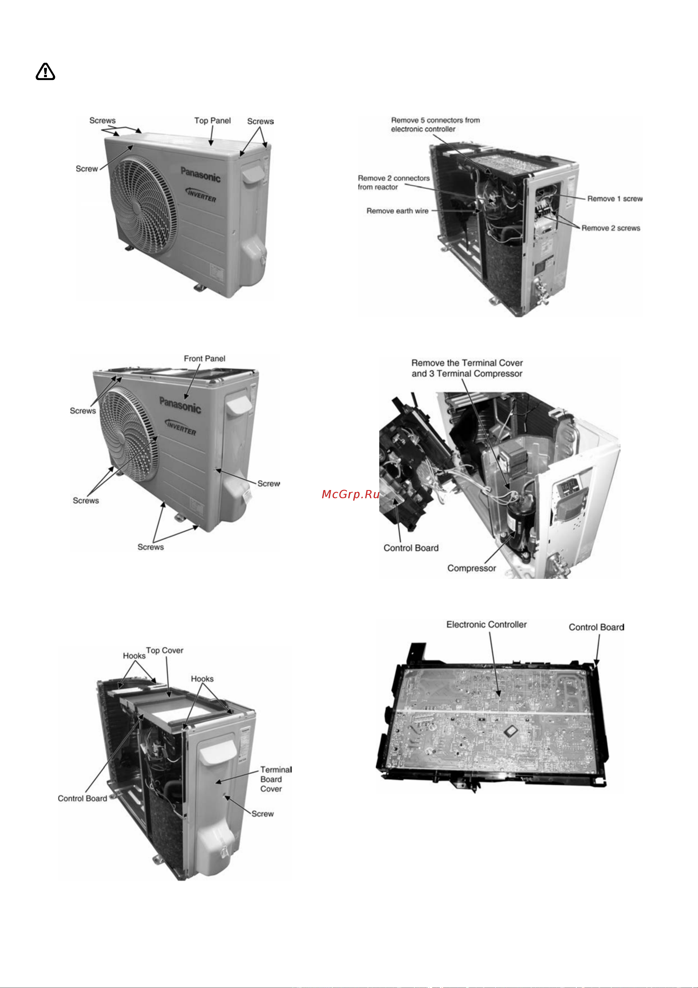 Panasonic CS-QE12NKE / CU-QE12NKE [94/117] Outdoor electronic controller removal procedure