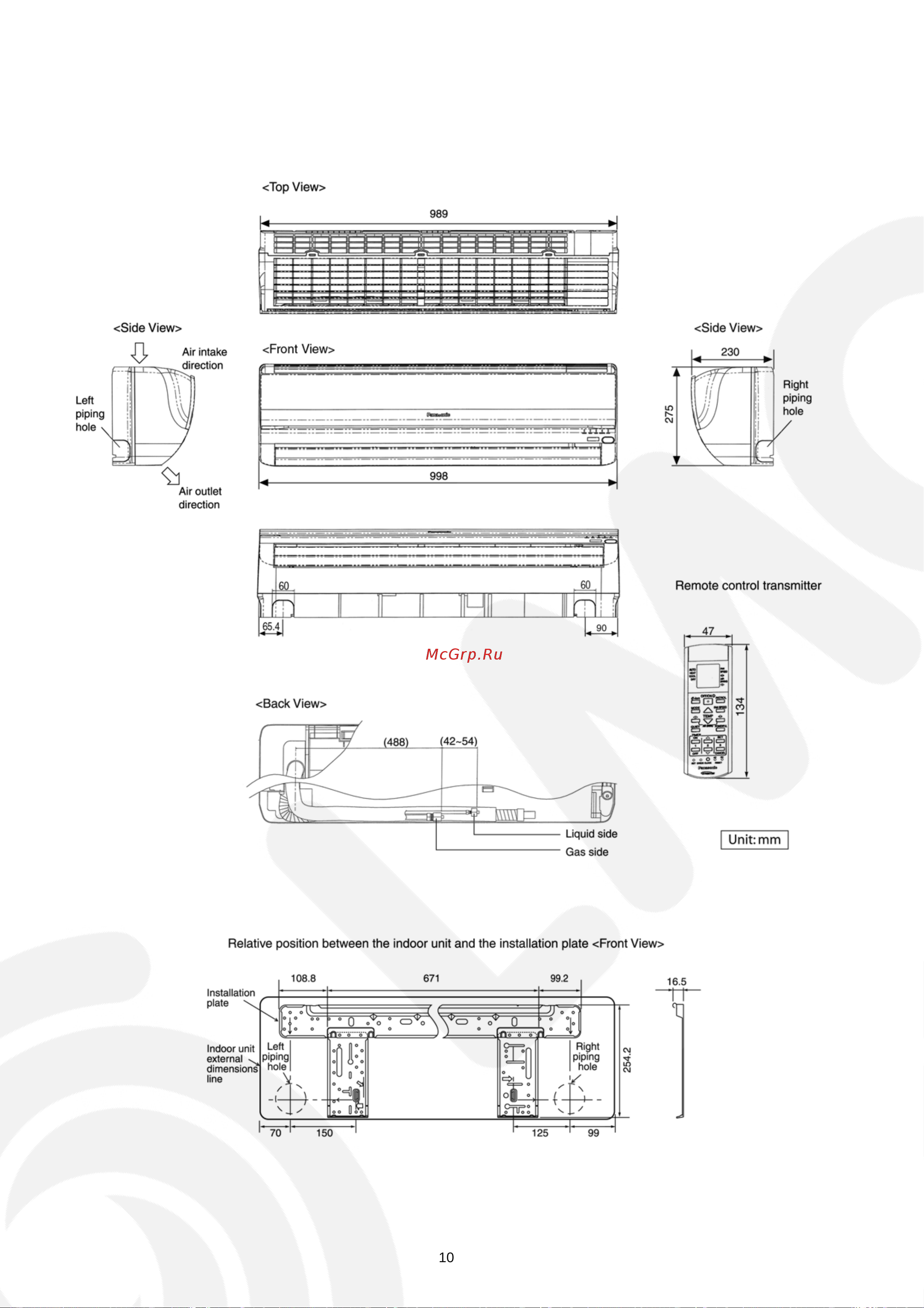 Panasonic CS-E28GKE / CU-E28GKE Сервис мануал онлайн [10/78] 626938