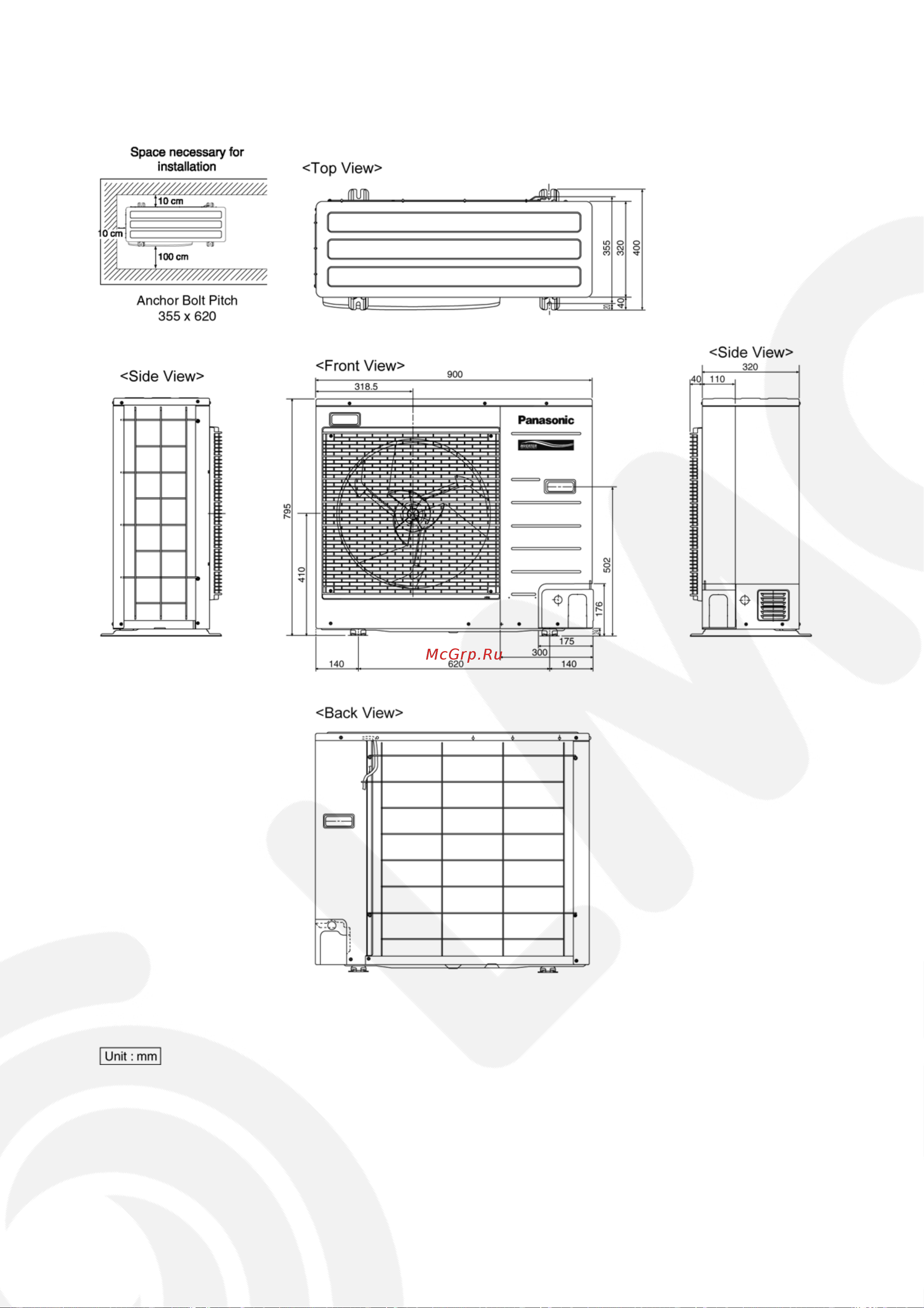 Panasonic CS-E28GKE / CU-E28GKE Сервис мануал онлайн [11/78] 626938