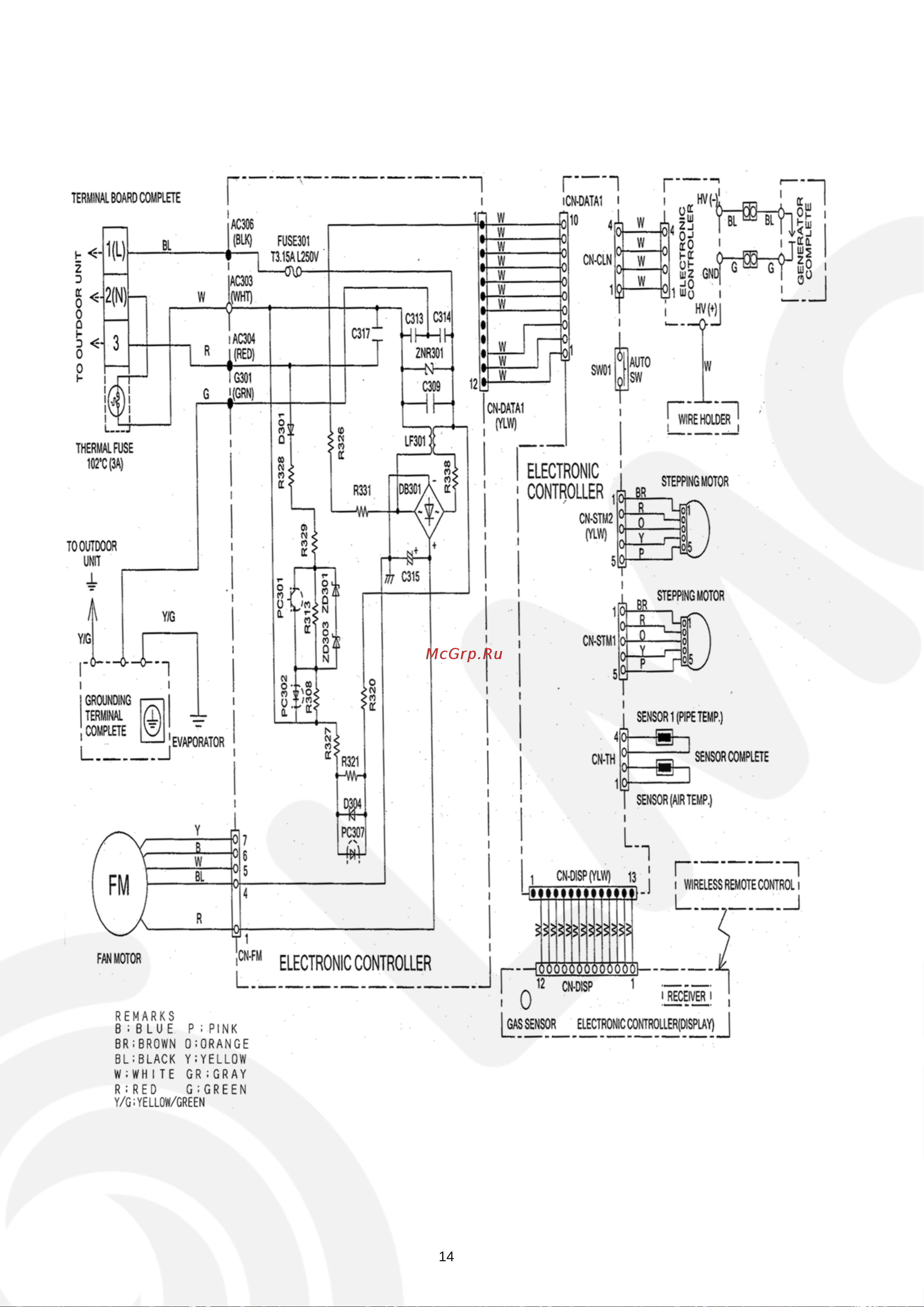 Panasonic CS-E28GKE / CU-E28GKE Сервис мануал онлайн [14/78] 626938