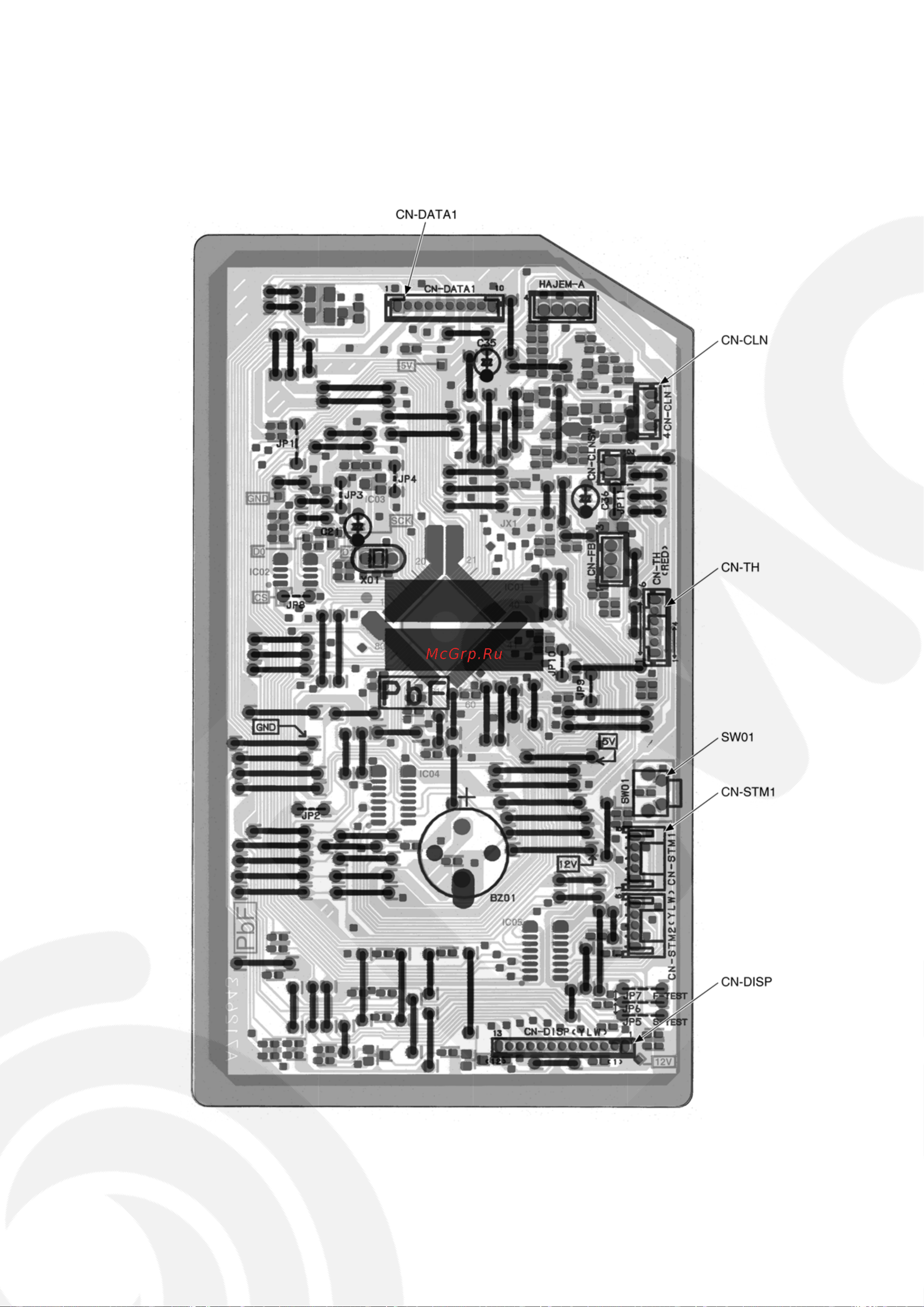 Panasonic CS-E28GKE / CU-E28GKE [19/78] Printed circuit board