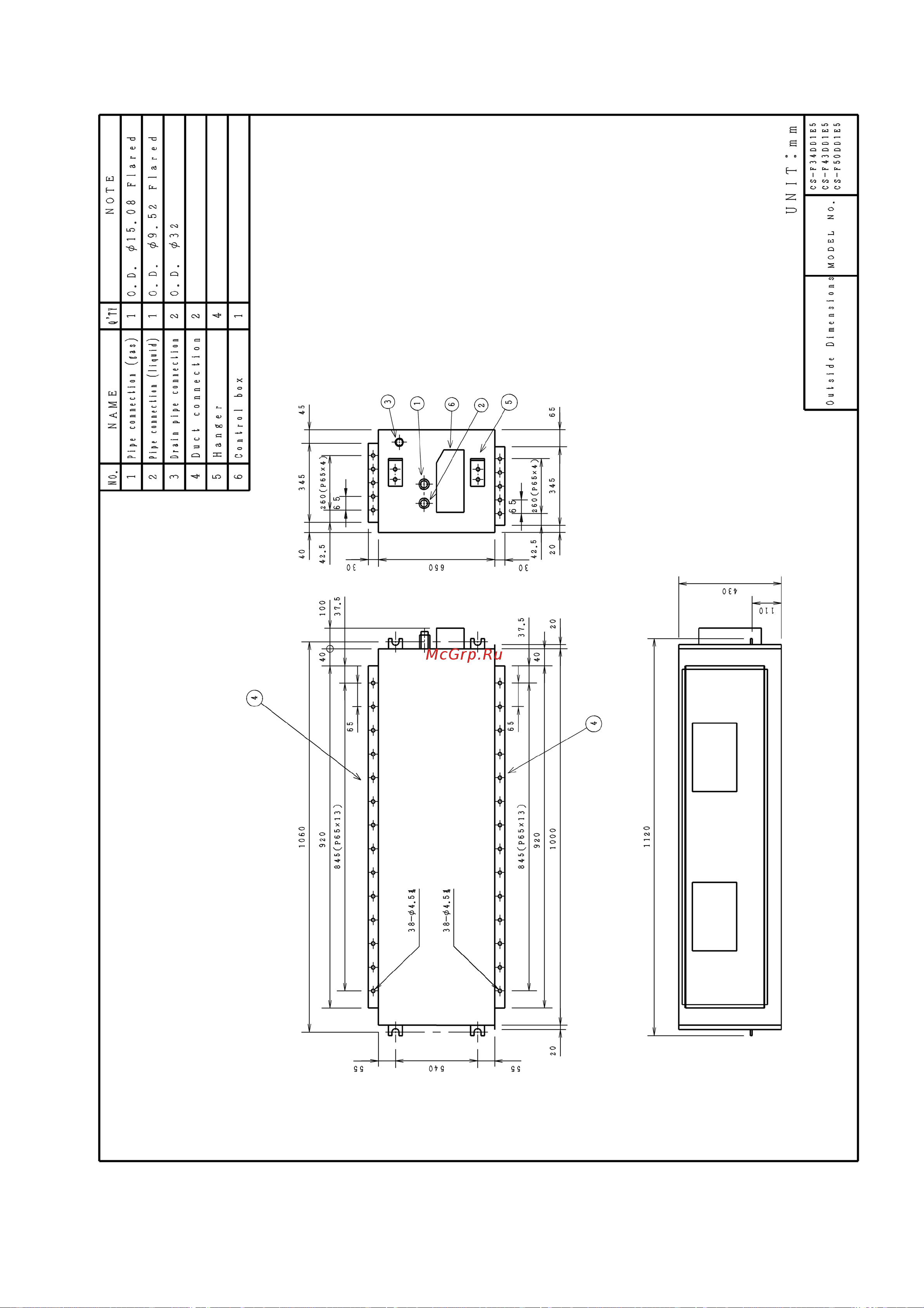 Panasonic CS-F50DD1E5 / CU-B50DBE8 Сервис мануал онлайн [15/147] 626955