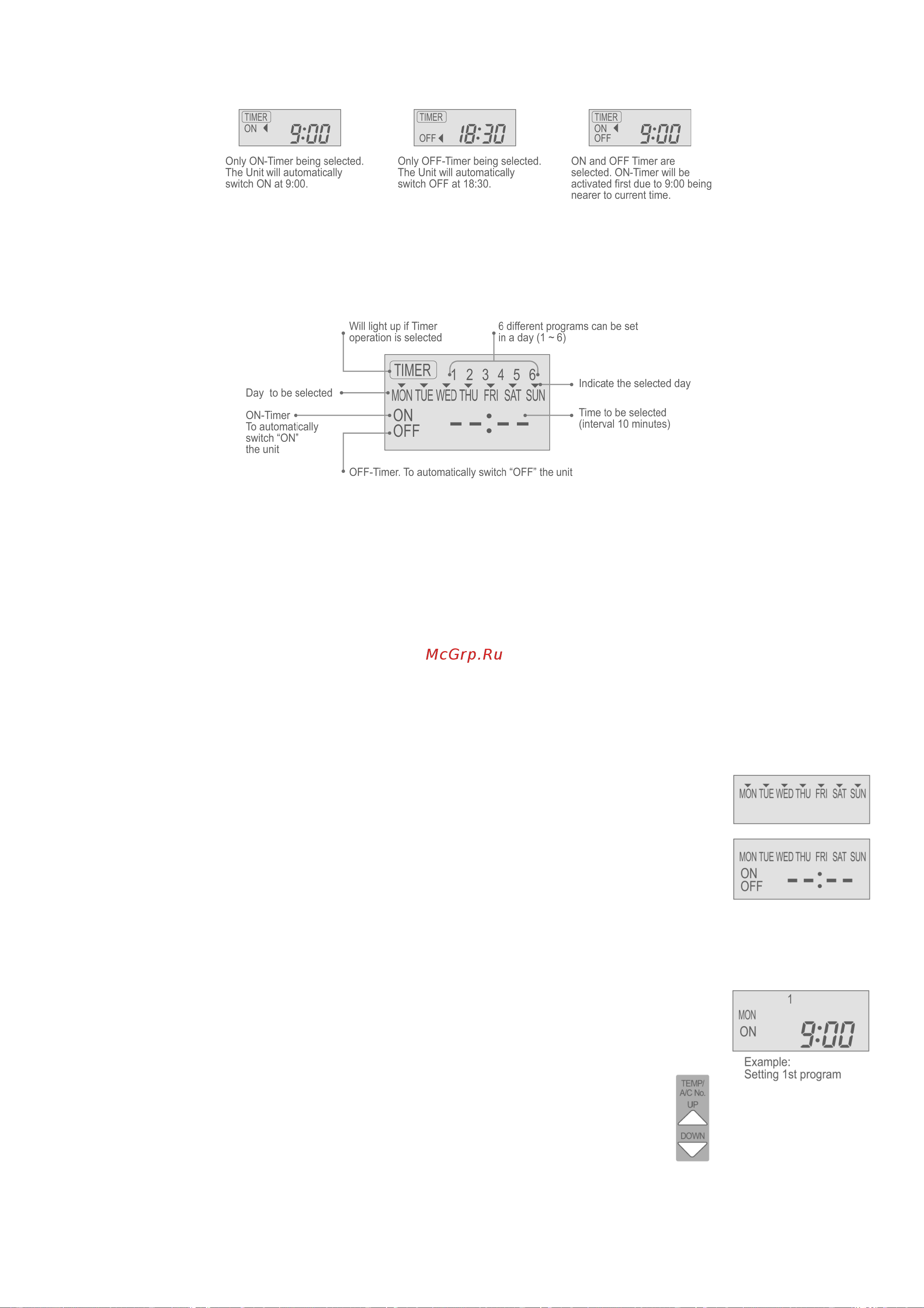 Panasonic CS-F50DD1E5 / CU-B50DBE8 [33/147] Weekly timer setting