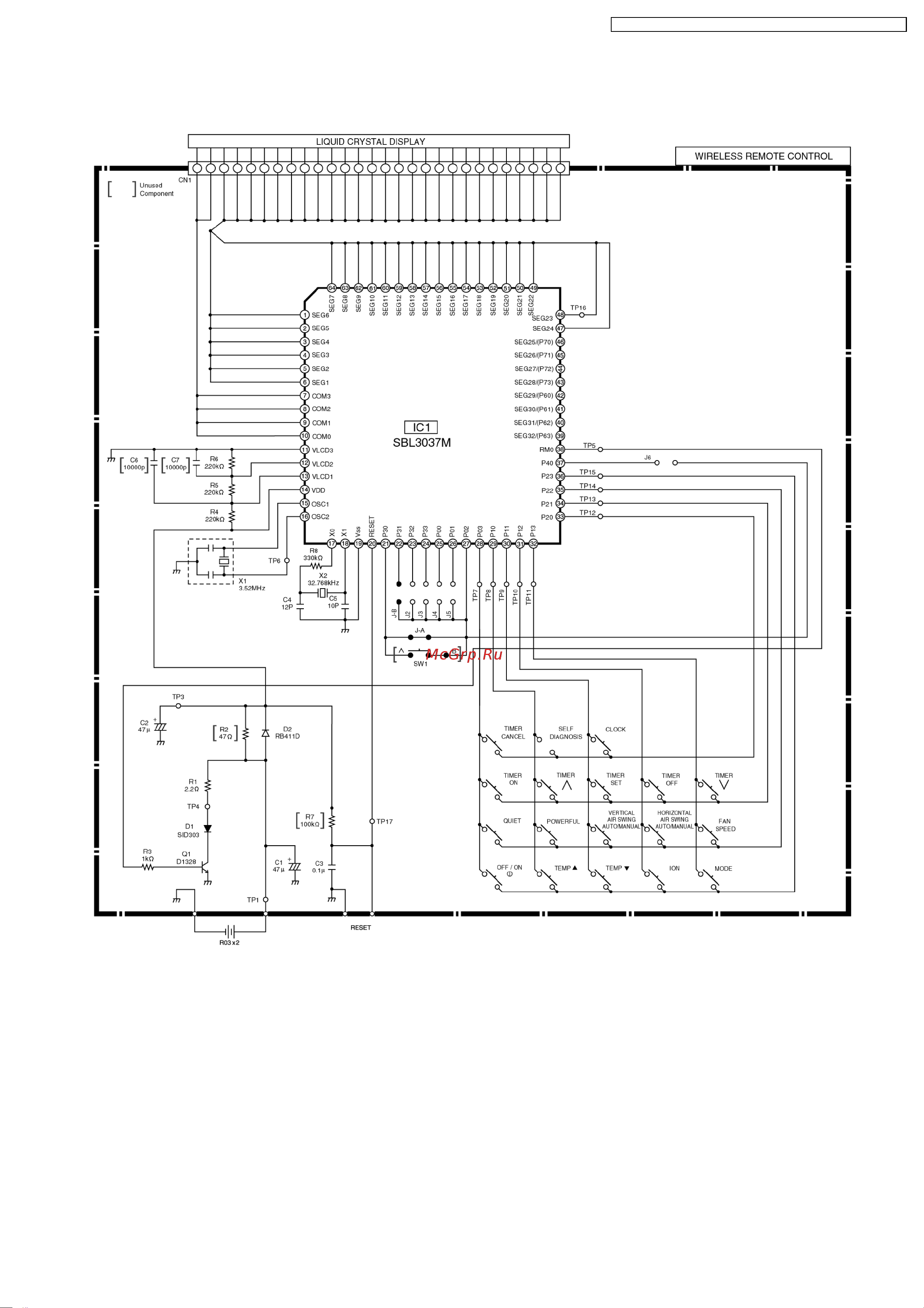 Panasonic CS-E15DKEW / CU-3E23CBPG Сервис мануал онлайн [169/200] 627158
