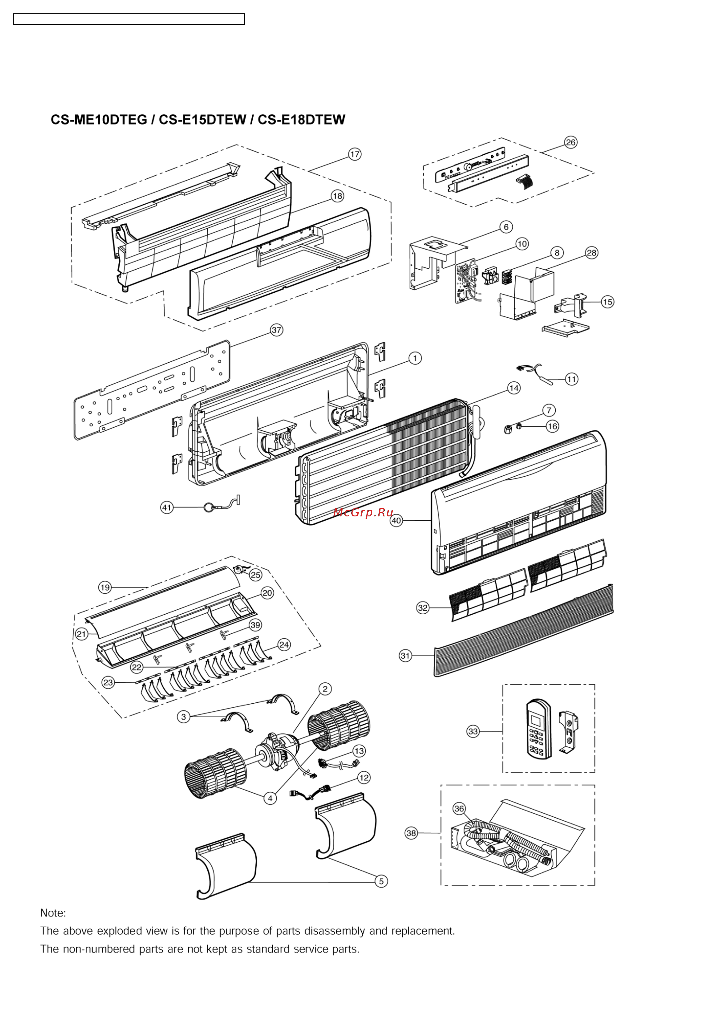 Panasonic CS-E12DKEW / CU-4E27CBPG Сервис мануал онлайн [194/200] 627154