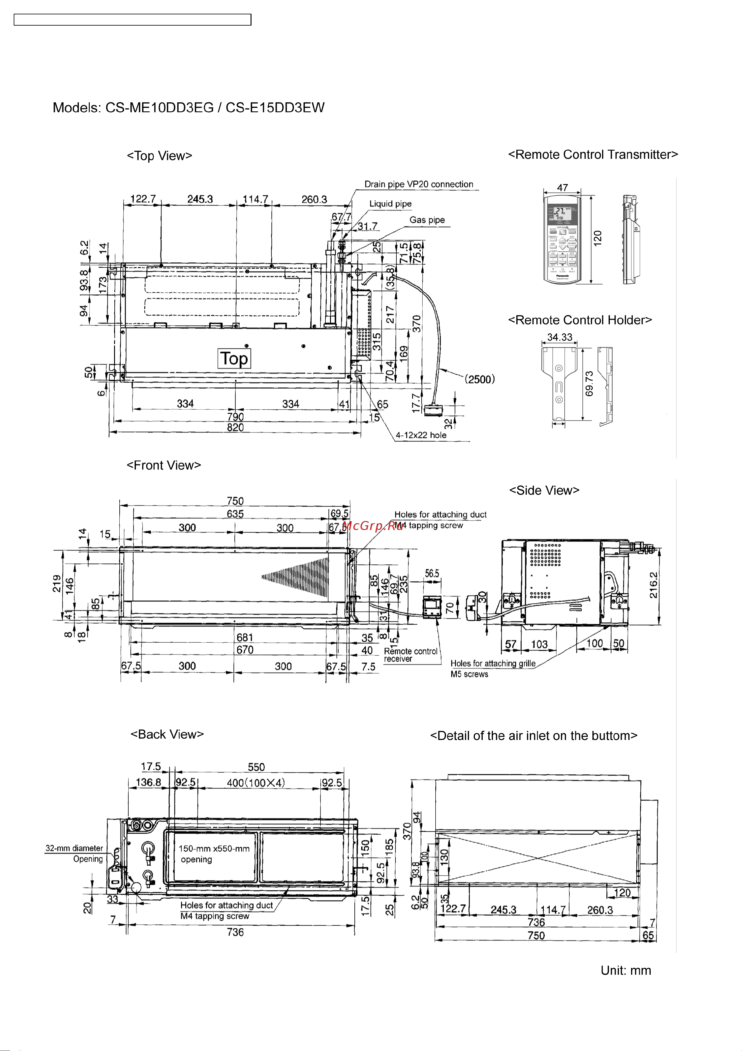 Panasonic CS-ME7DKEG / CU-2E15CBPG Сервис мануал онлайн [26/200] 626956