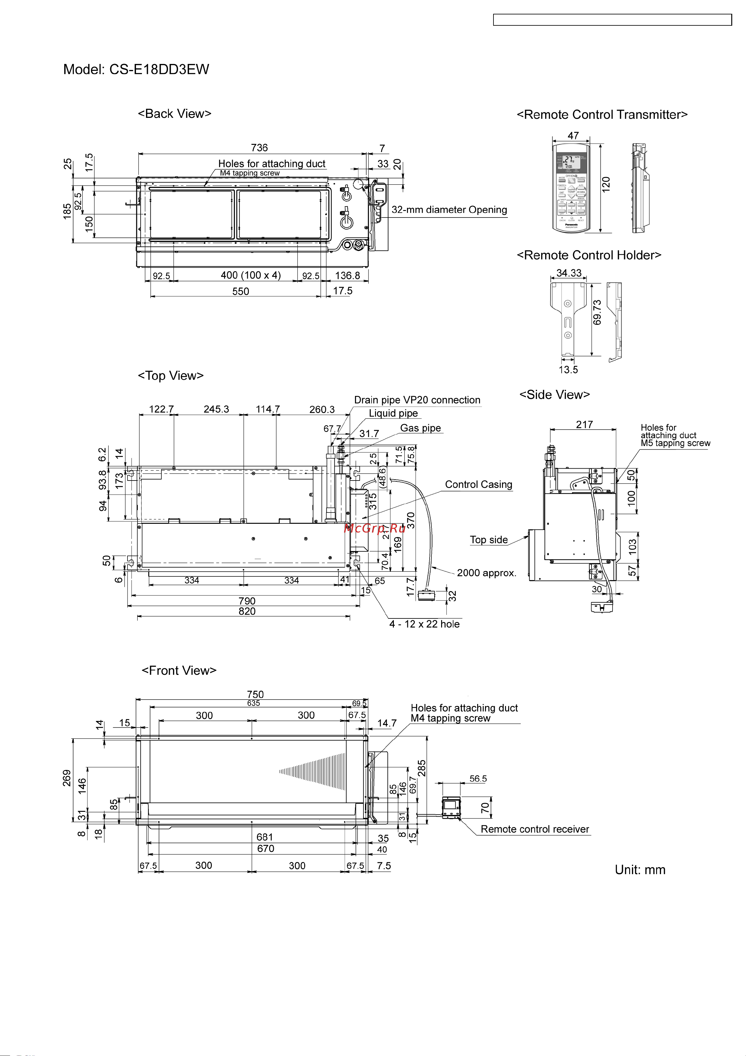 Panasonic CS-ME7DKEG / CU-2E15CBPG Сервис мануал онлайн [27/200] 626956