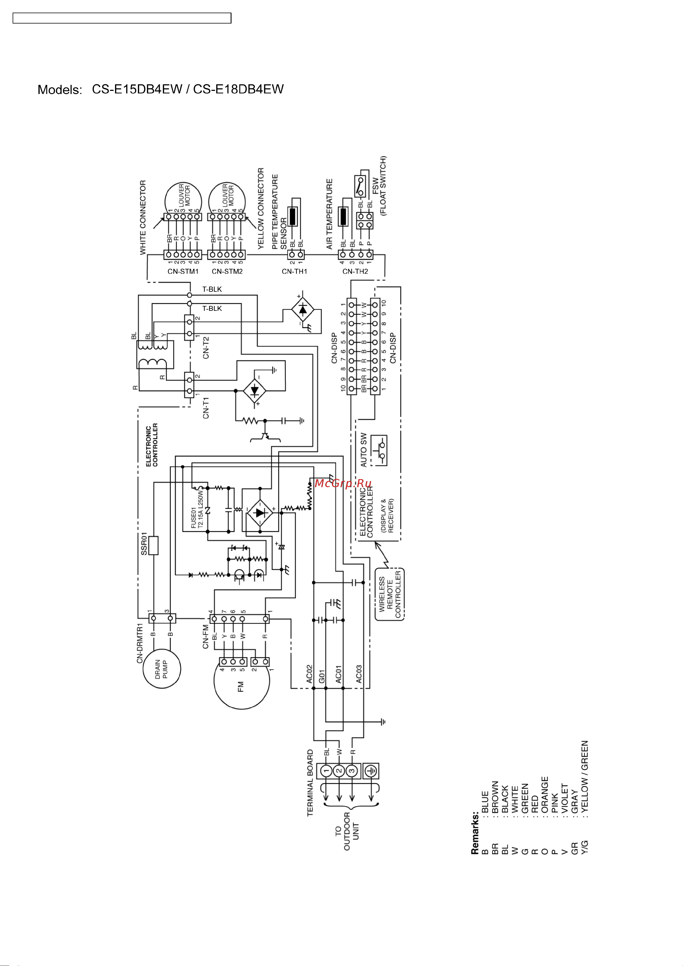 Panasonic CS-ME7DKEG / CU-2E15CBPG Сервис мануал онлайн [36/200] 626956