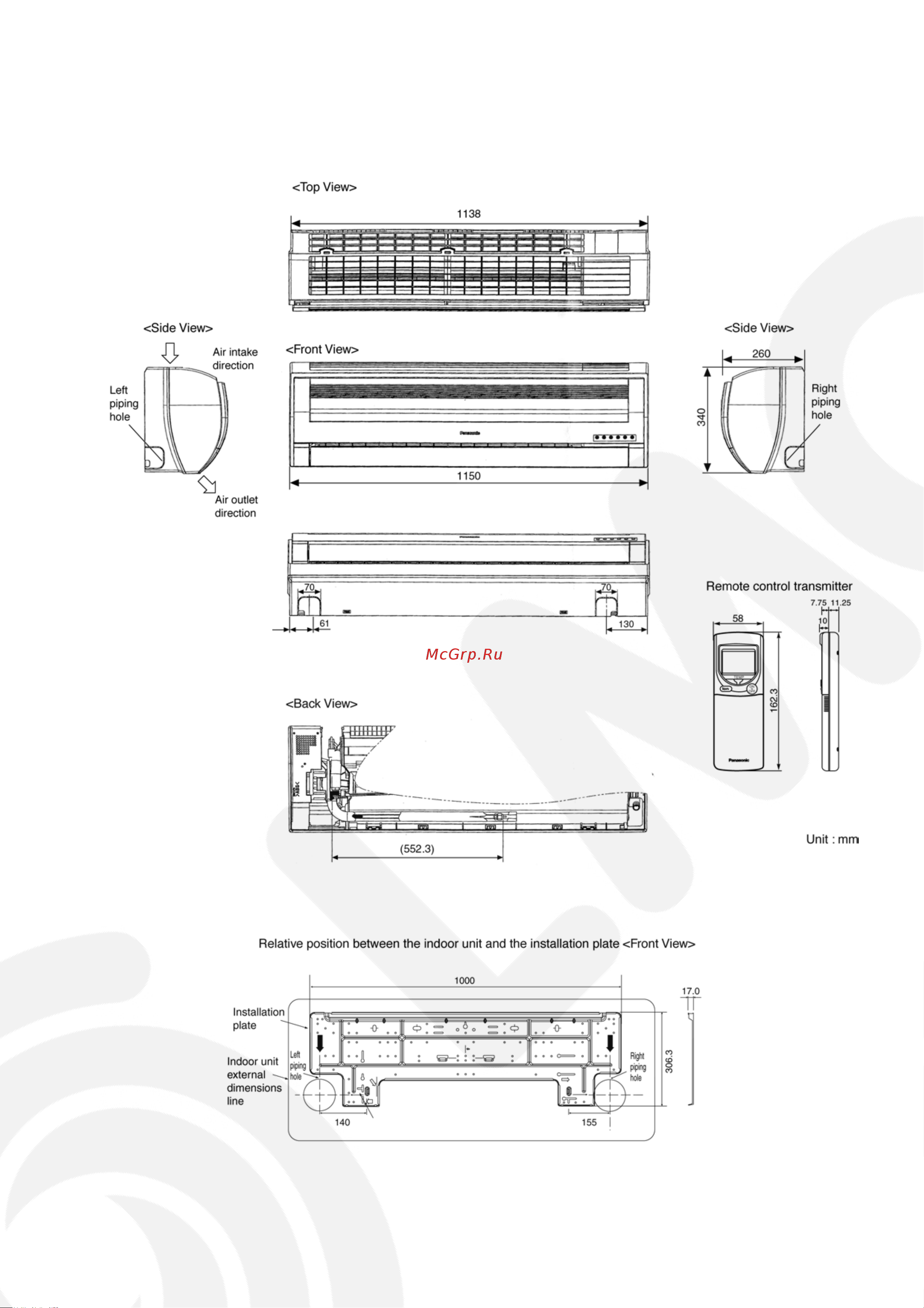 Panasonic CS-V28EKE / CU-V28EKE Сервис мануал онлайн [9/50] 627244
