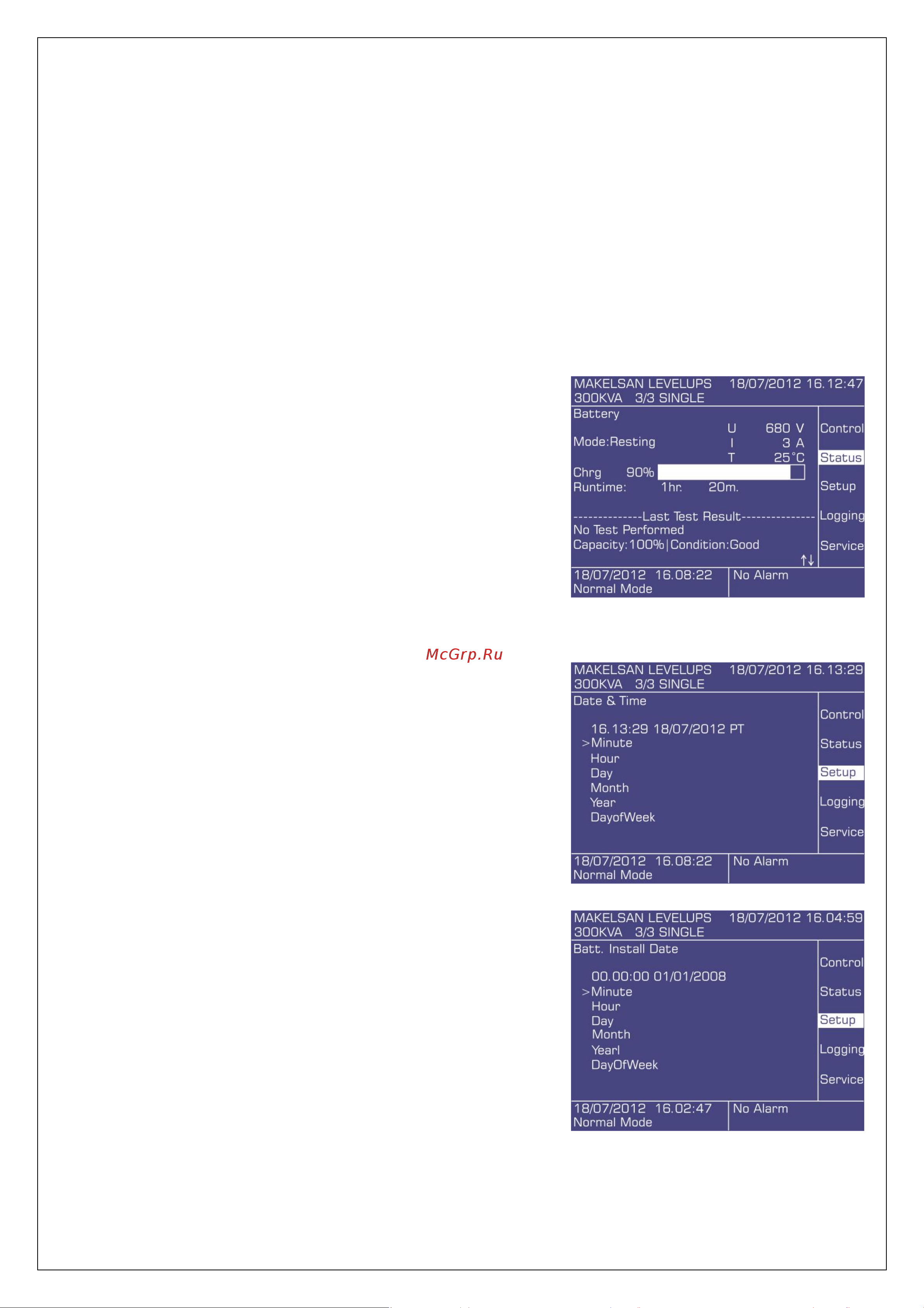 Makelsan LevelUPS LU33800 [22/51] Меню настройки
