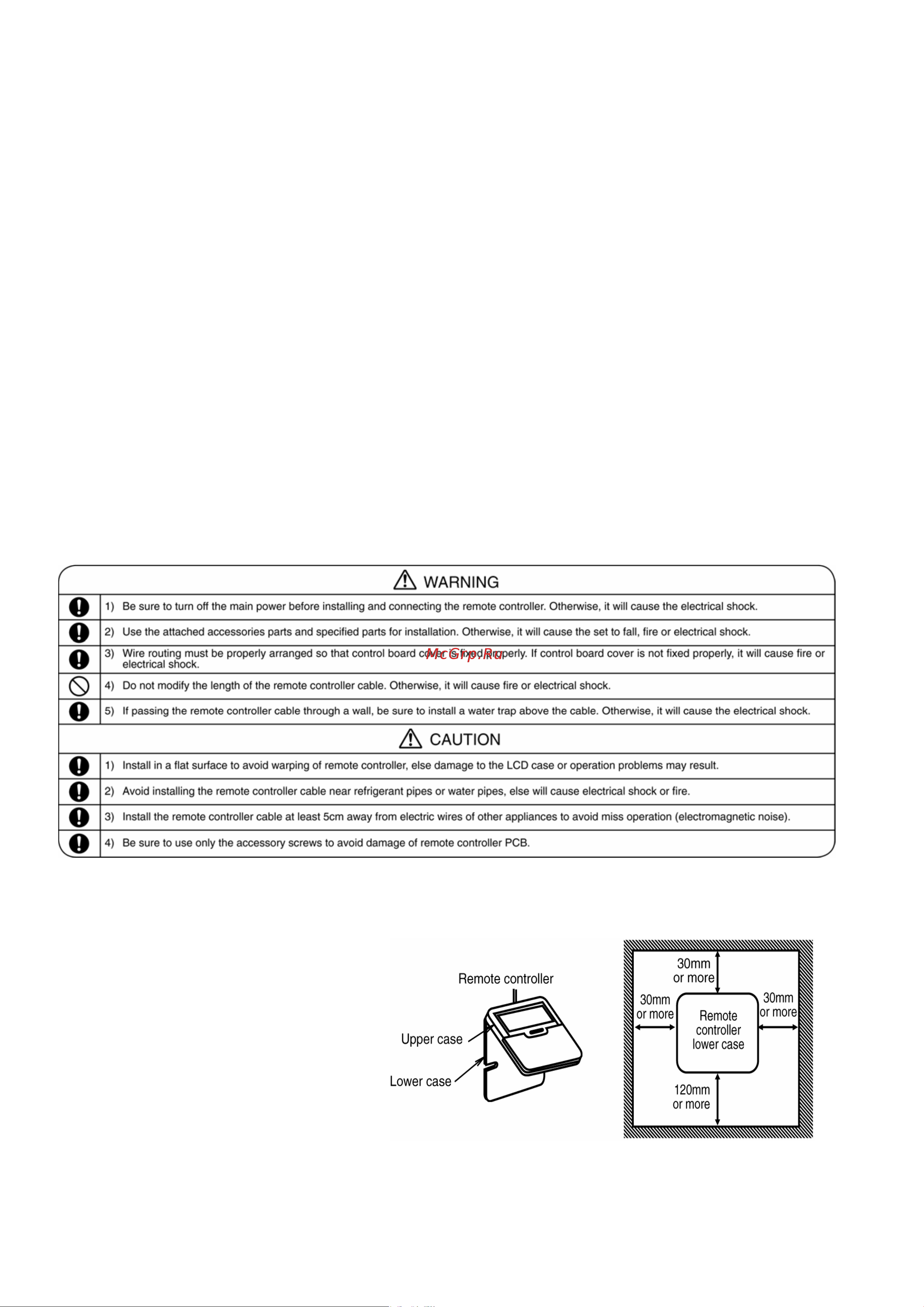 Panasonic WH-MDF12C9E8 [44/125] Wired remote controller installation