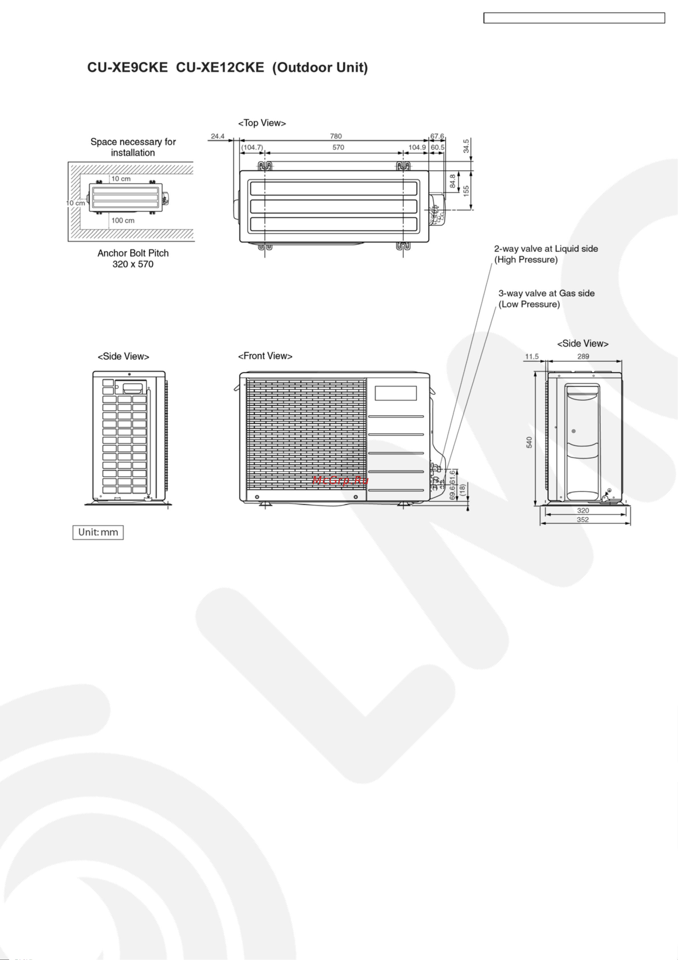 Panasonic CS-XE12CKE Сервис мануал онлайн [11/110] 137446