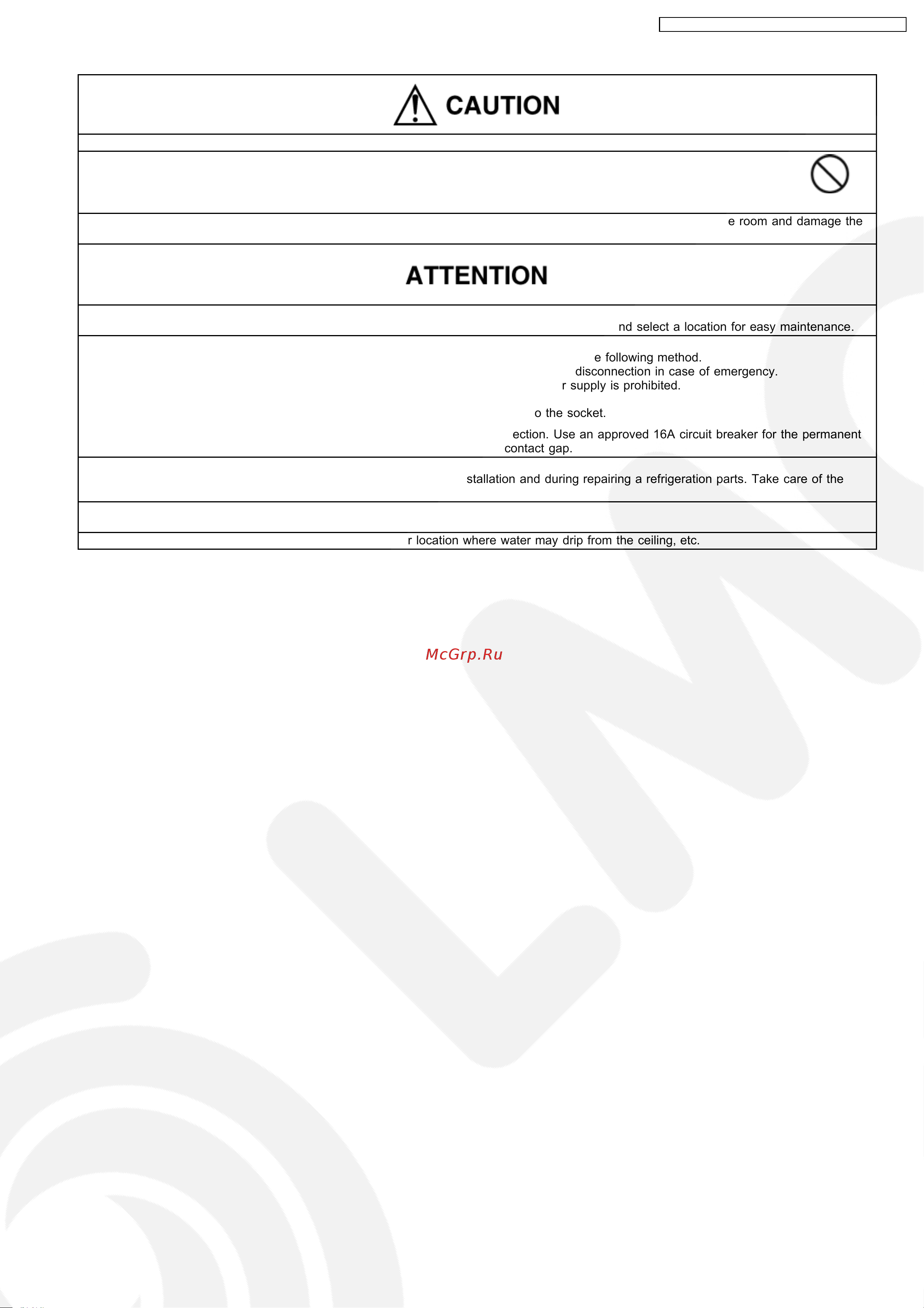 Panasonic CU-XE9CKE Сервис мануал онлайн [61/110] 625638