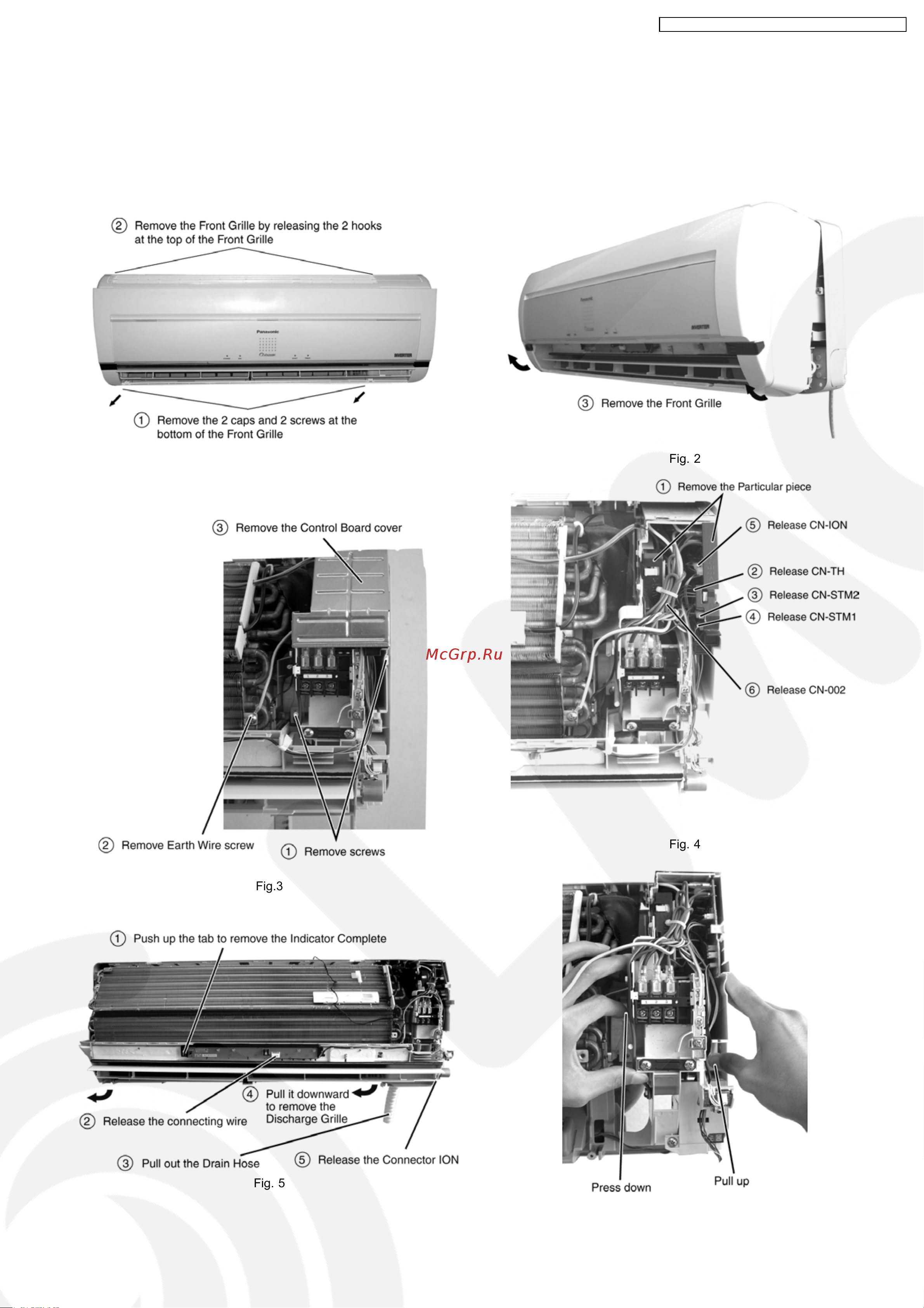 Panasonic CU-XE9CKE [87/110] Disassembly of parts