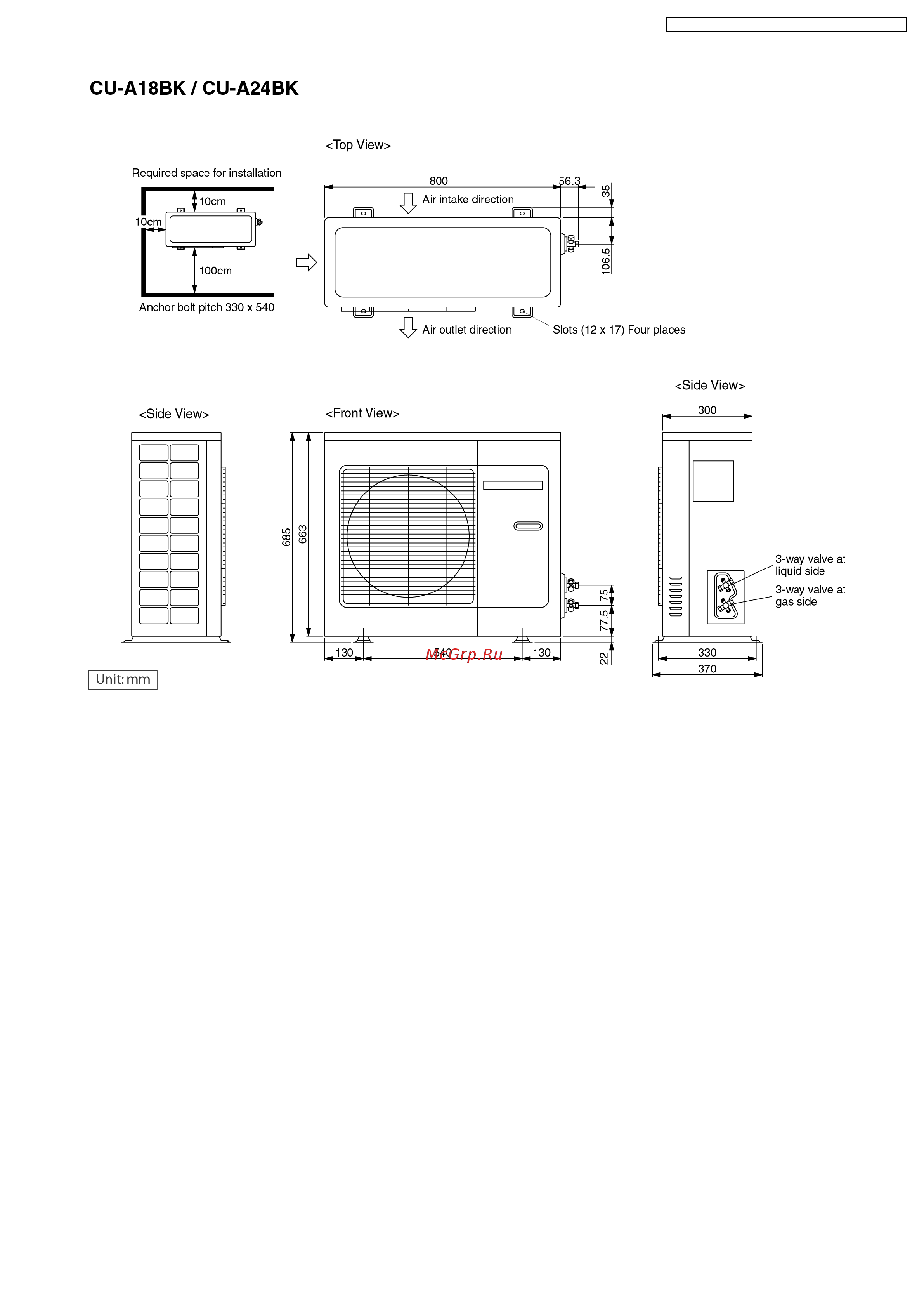 Panasonic CS-A18BKP / CU-A18BKP5 Сервис мануал онлайн [13/82] 625644