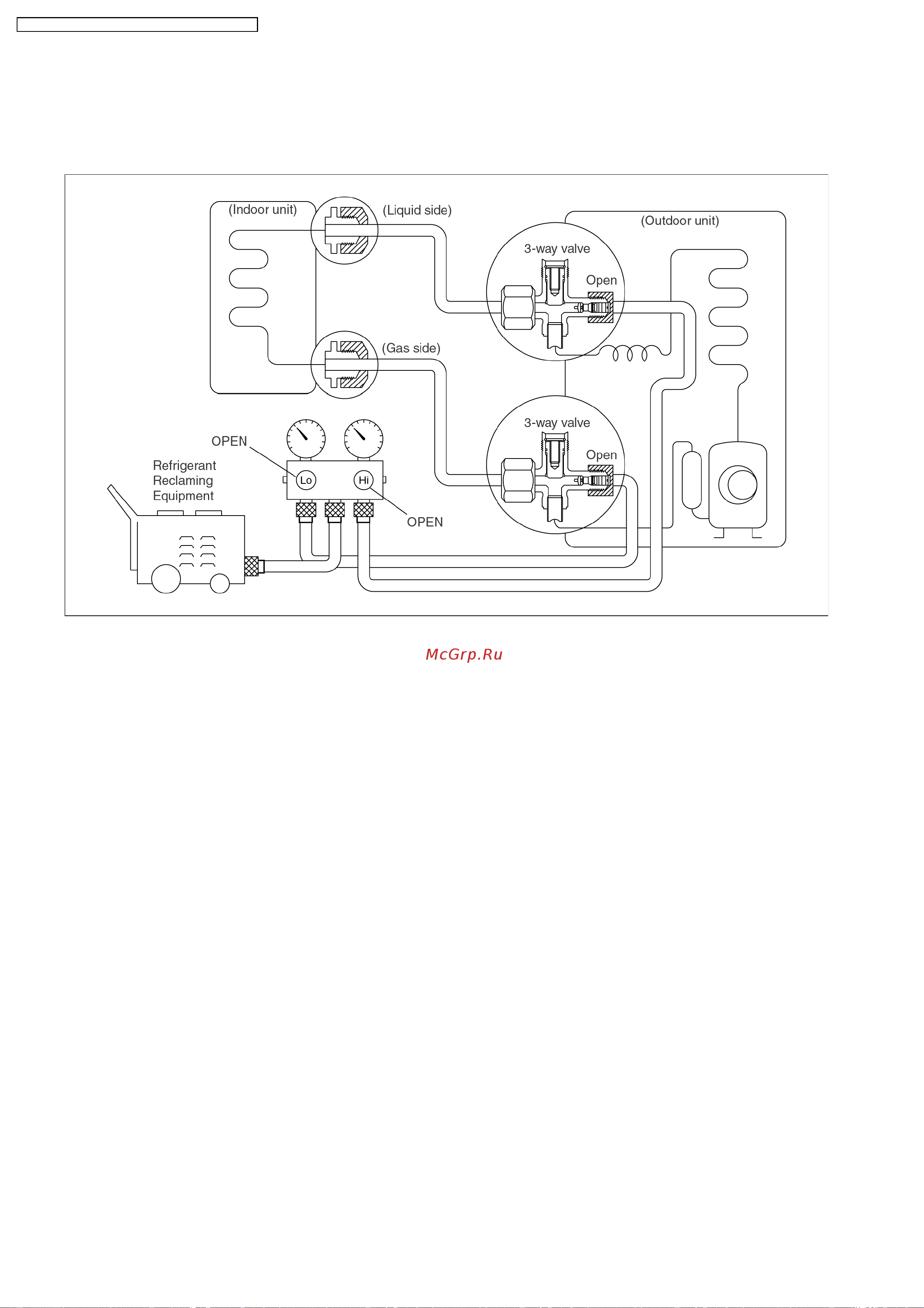 Panasonic CS-A18BKP / CU-A18BKP5 [52/82] Balance refrigerant of the 3 way valves