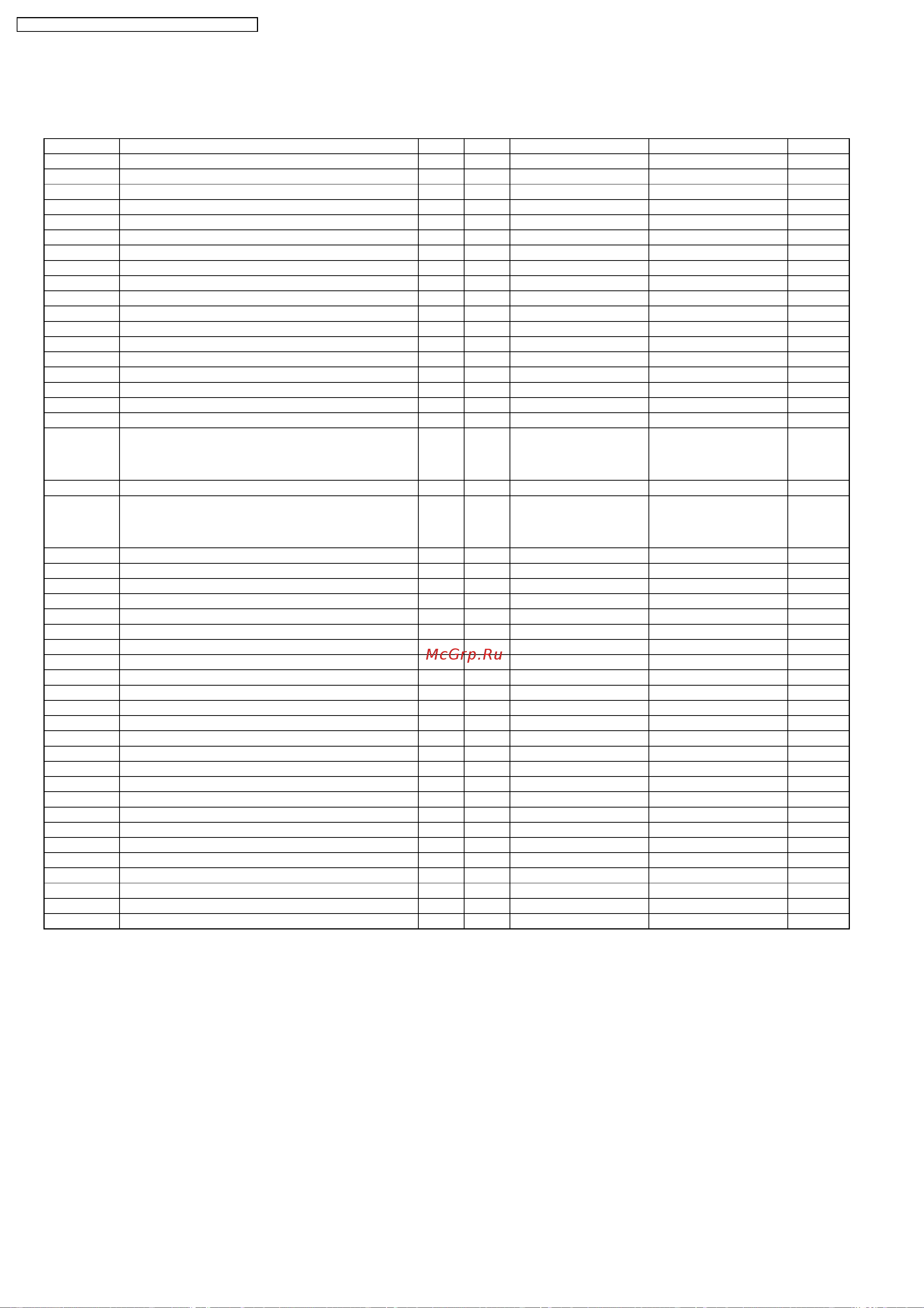 Panasonic CS-A18BKP / CU-A18BKP5 [72/82] Replacement parts list