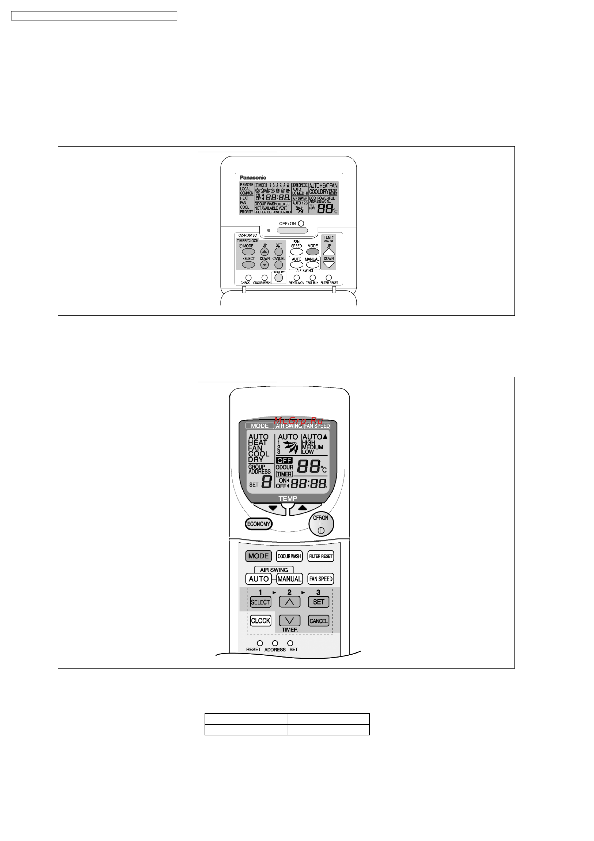 Panasonic CS-F28DB4E5 [10/112] Wired remote control