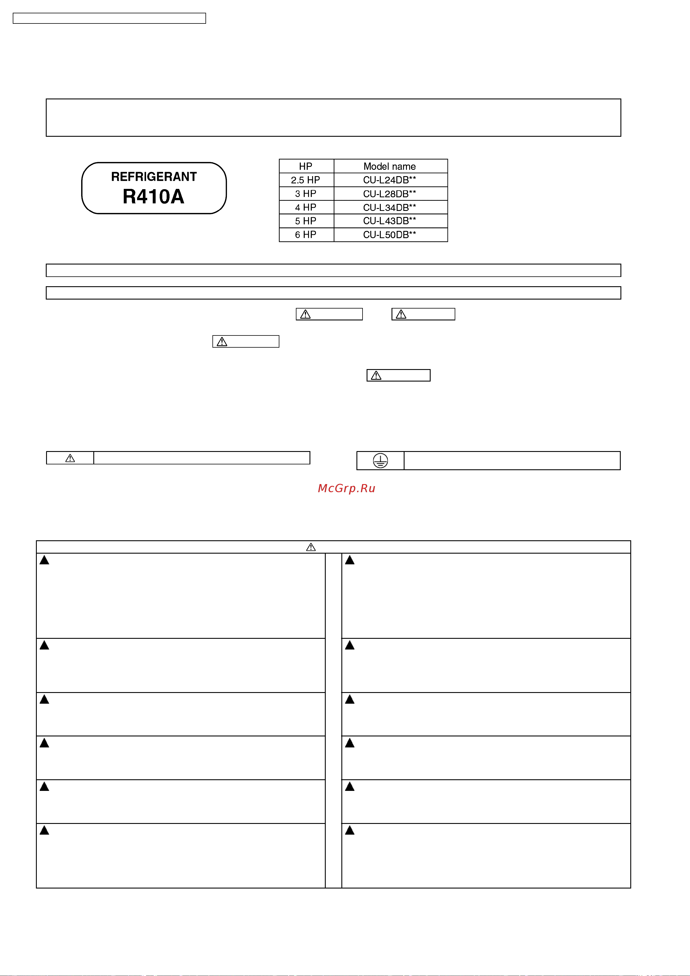 Panasonic CS-F28DB4E5 / CU-L28DBE5 [48/112] Outdoor unit installation