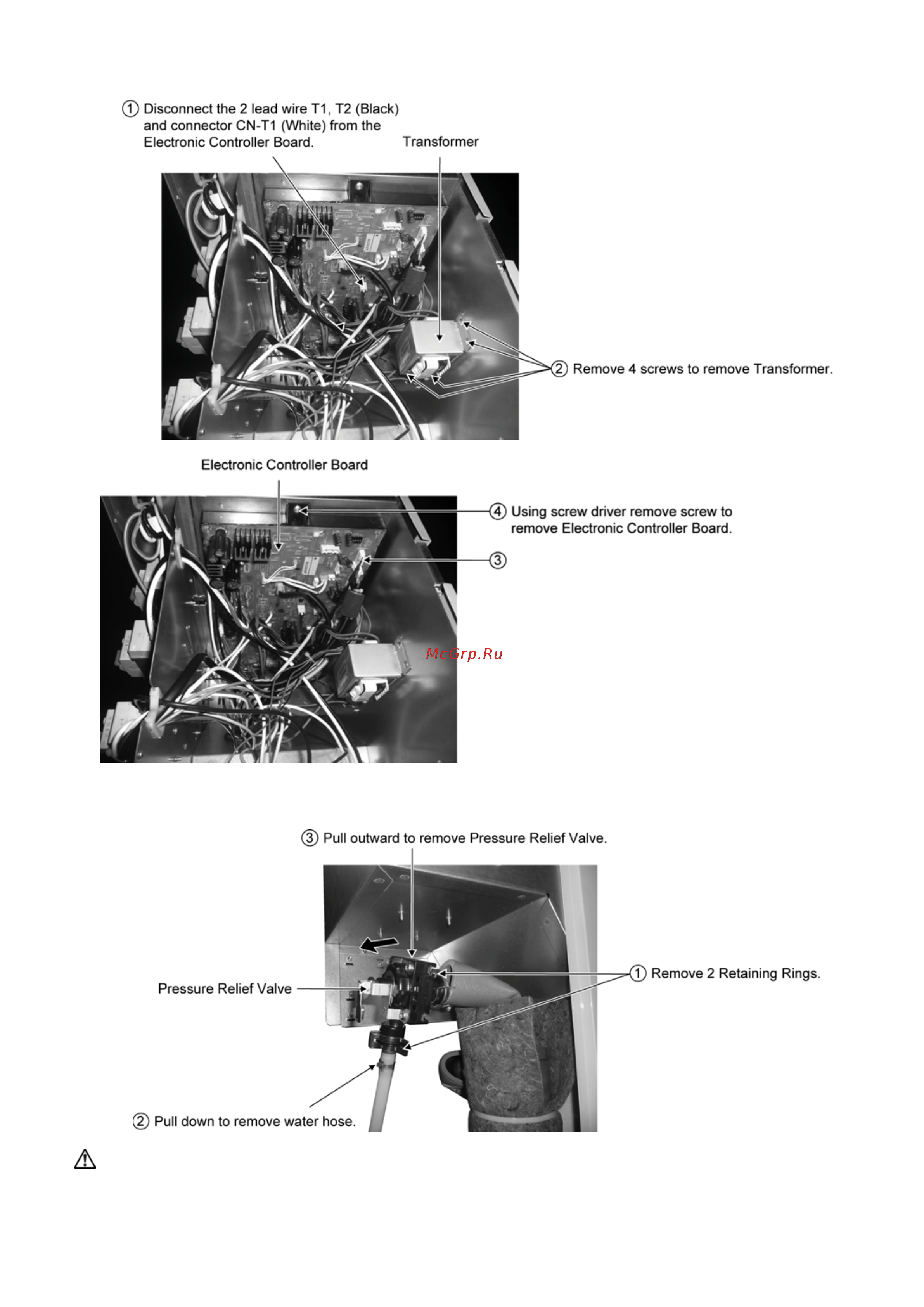 Panasonic WH-MXF12D3E8 [105/118] To remove transformer and electronic controller board