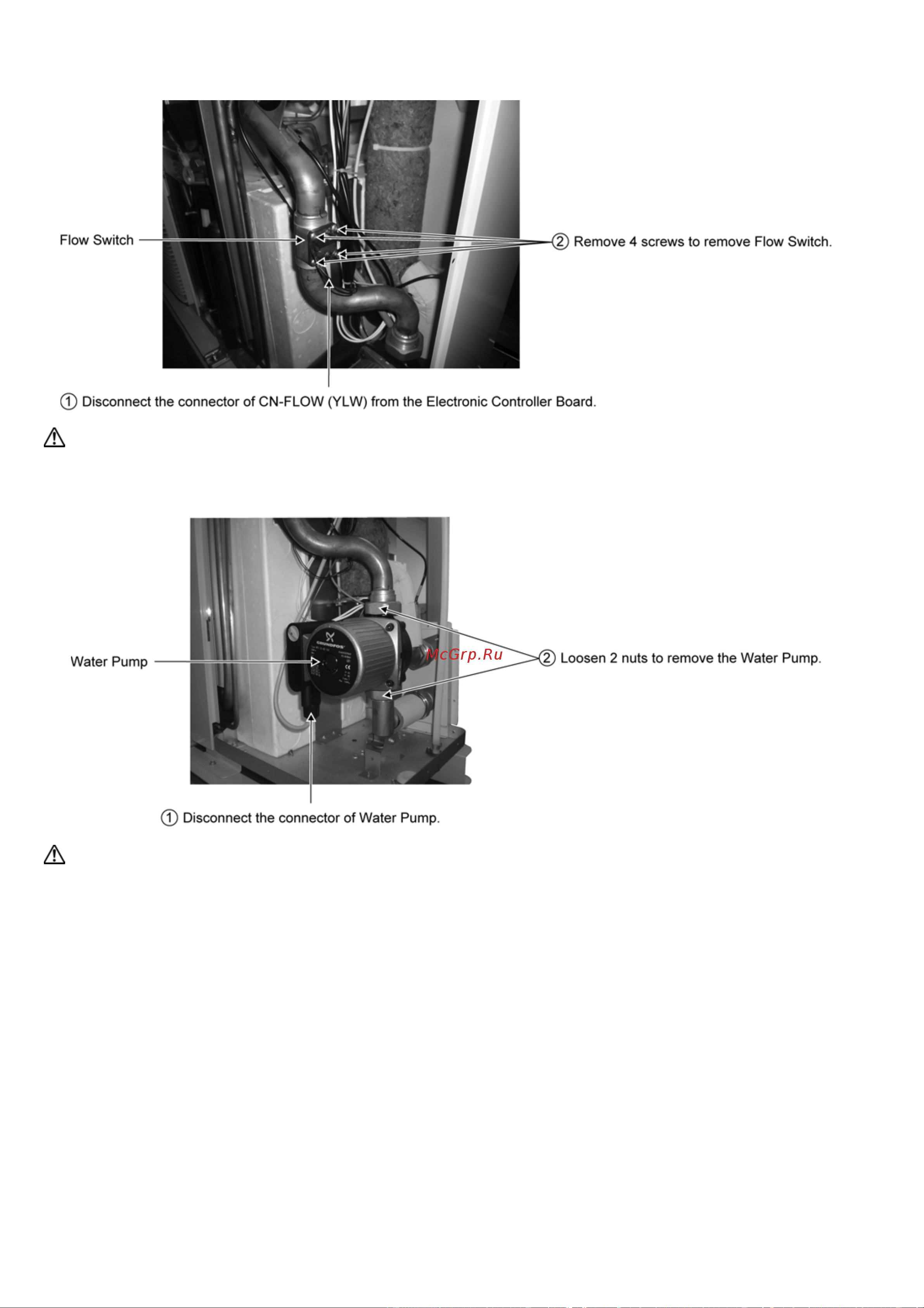 Panasonic WH-MXF12D3E8 [106/118] To remove flow switch