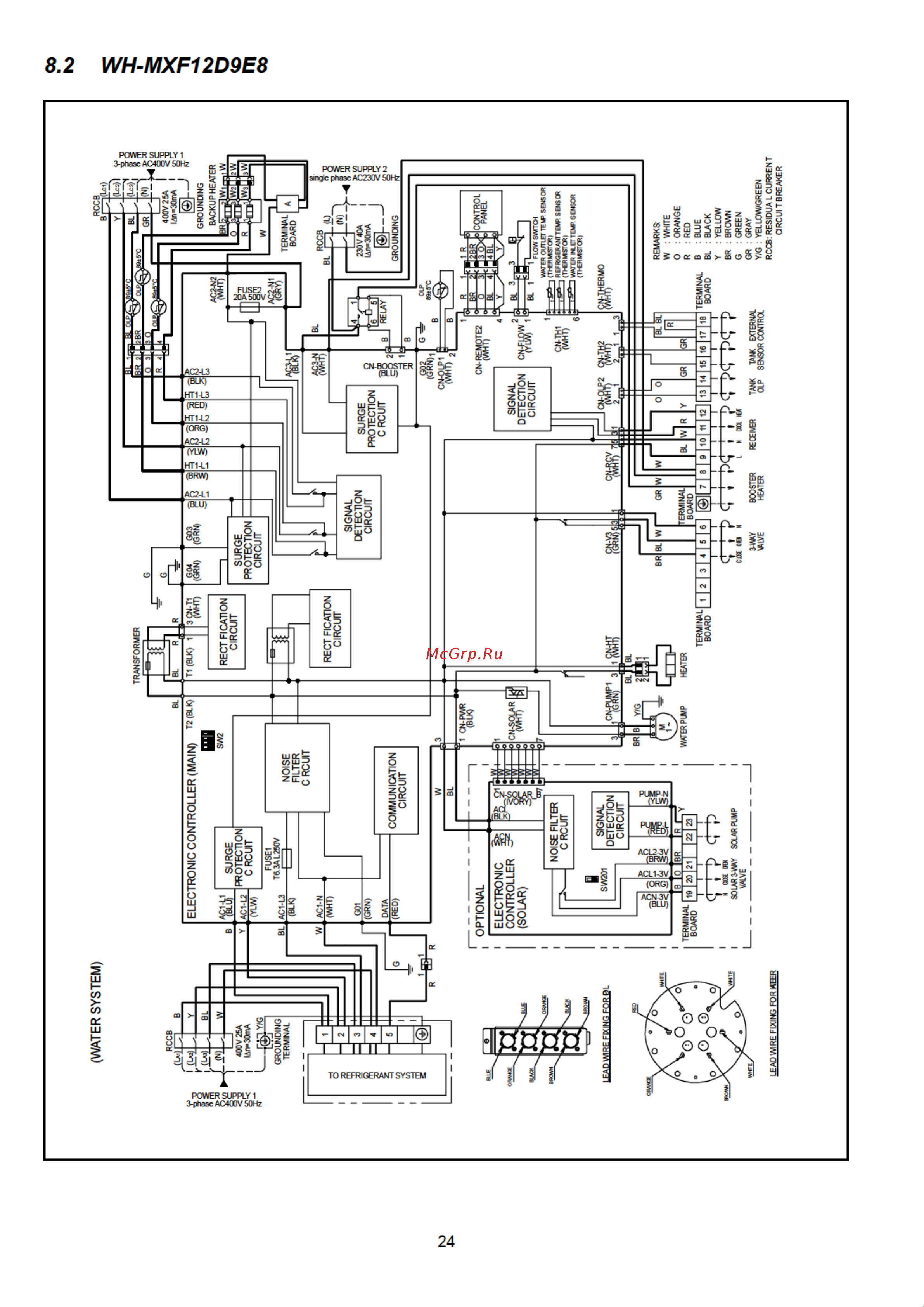Panasonic WH-MXF12D3E8 Сервис мануал онлайн [24/118] 625658