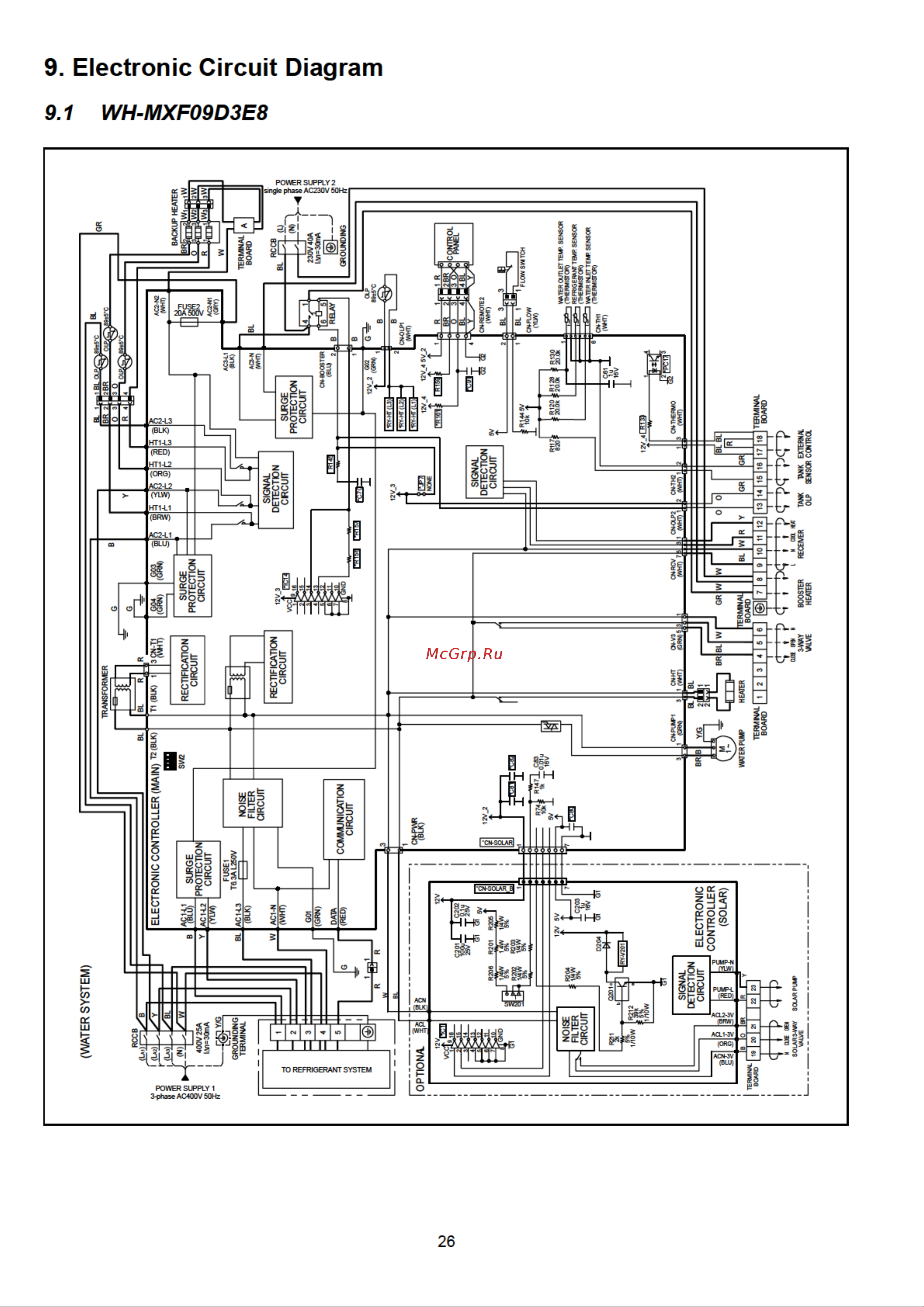 Panasonic WH-MXF12D3E8 Сервис мануал онлайн [26/118] 625658