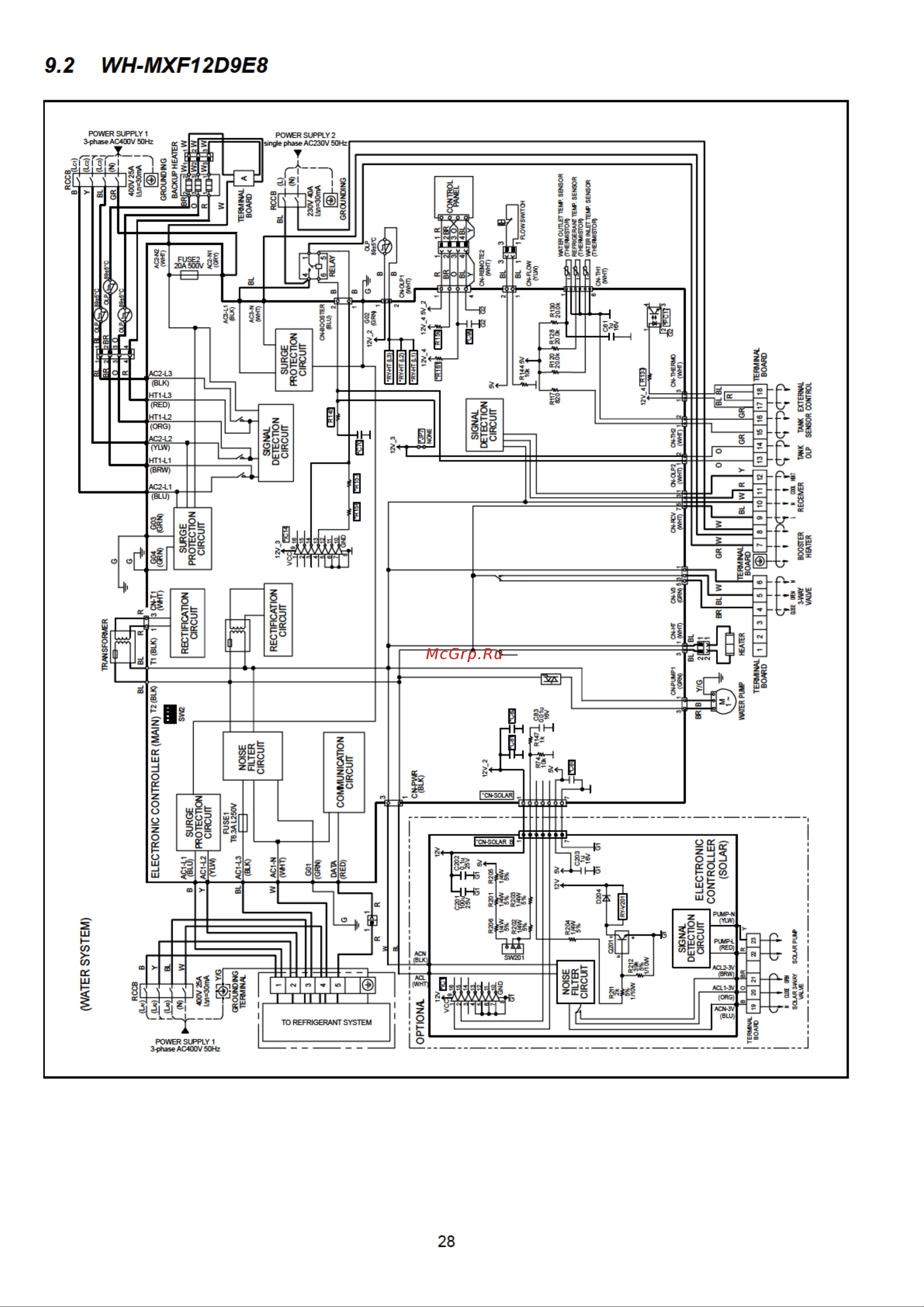 Panasonic WH-MXF12D3E8 Сервис мануал онлайн [28/118] 625658