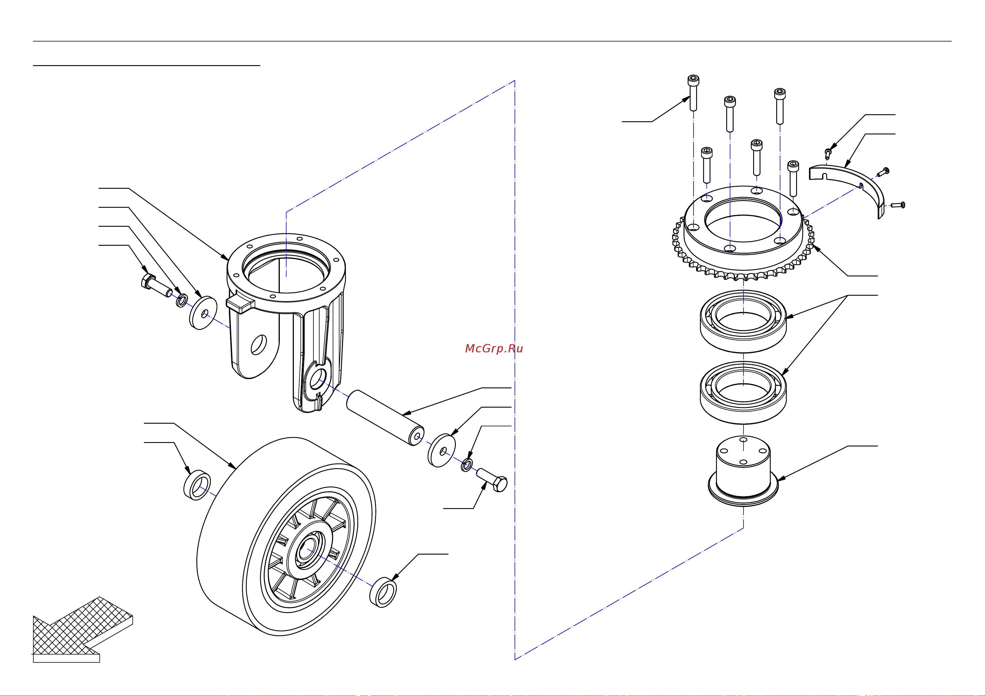 Comac Innova 55 B [24/52] Front wheel group groupe de roue avant vorderrad group grupo de la rueda delantera