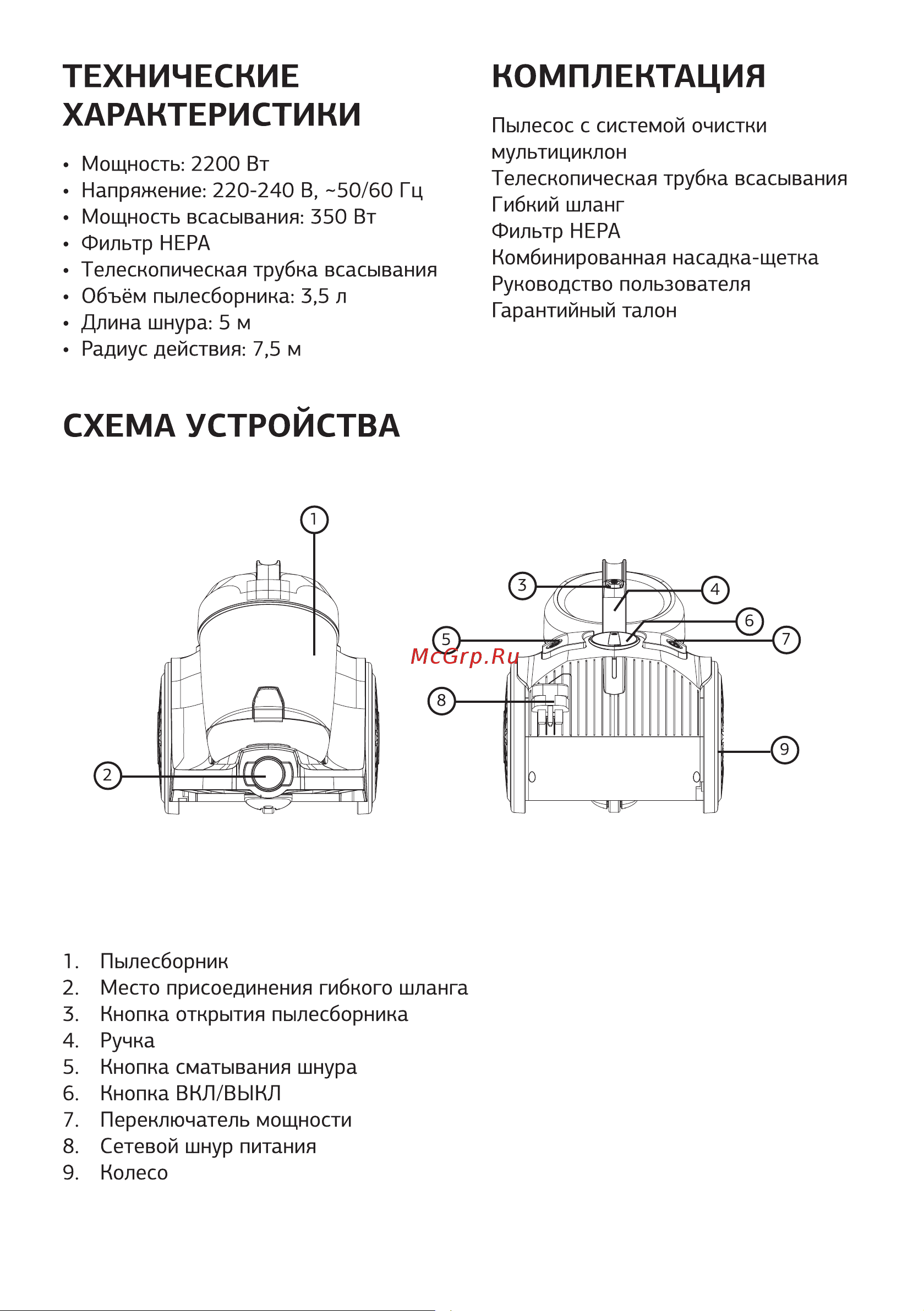 STARWIND SCV2286 [5/16] Схема устройства