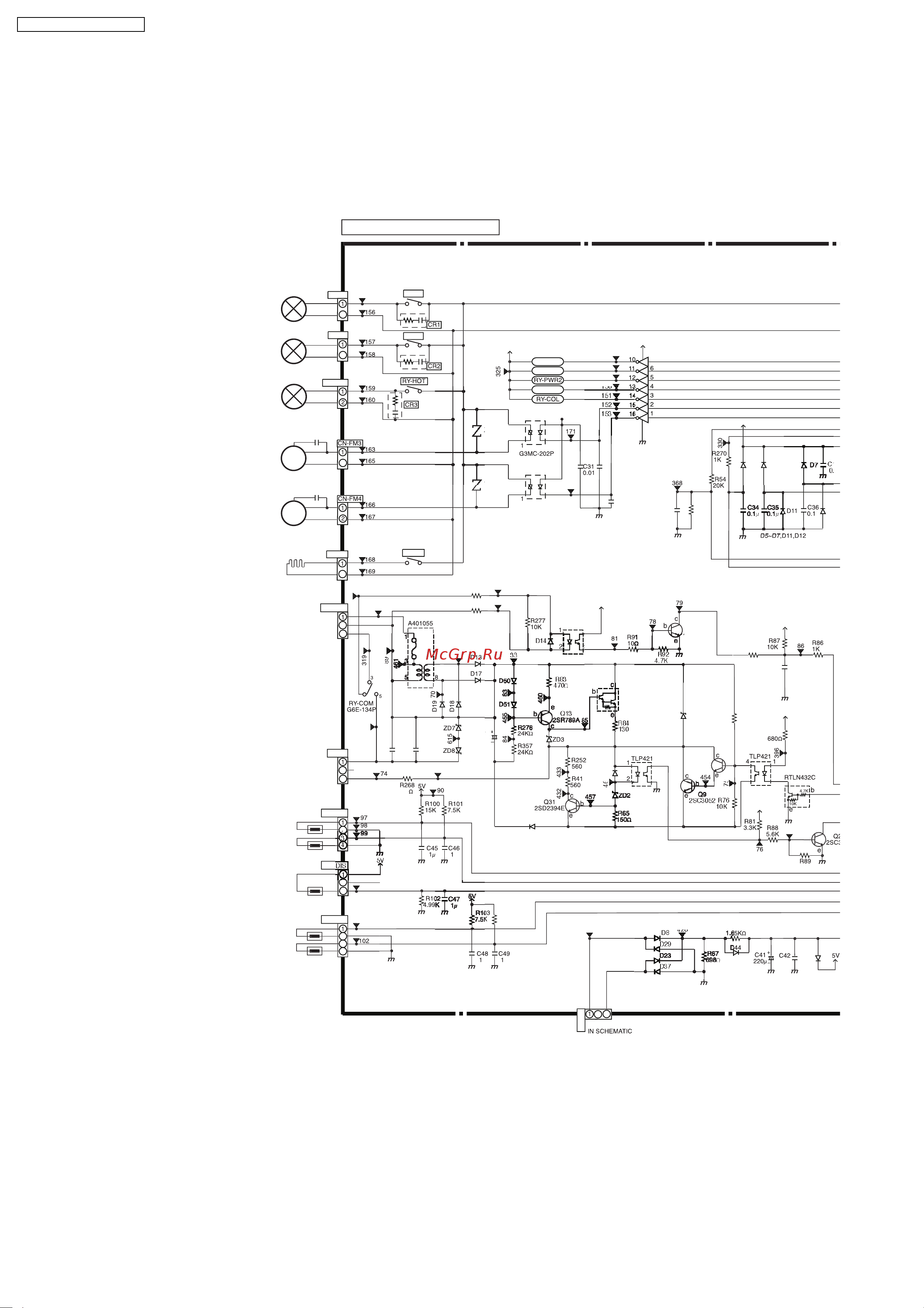 Panasonic CS-F50DB4E5 [100/110] Schematic diagram 5