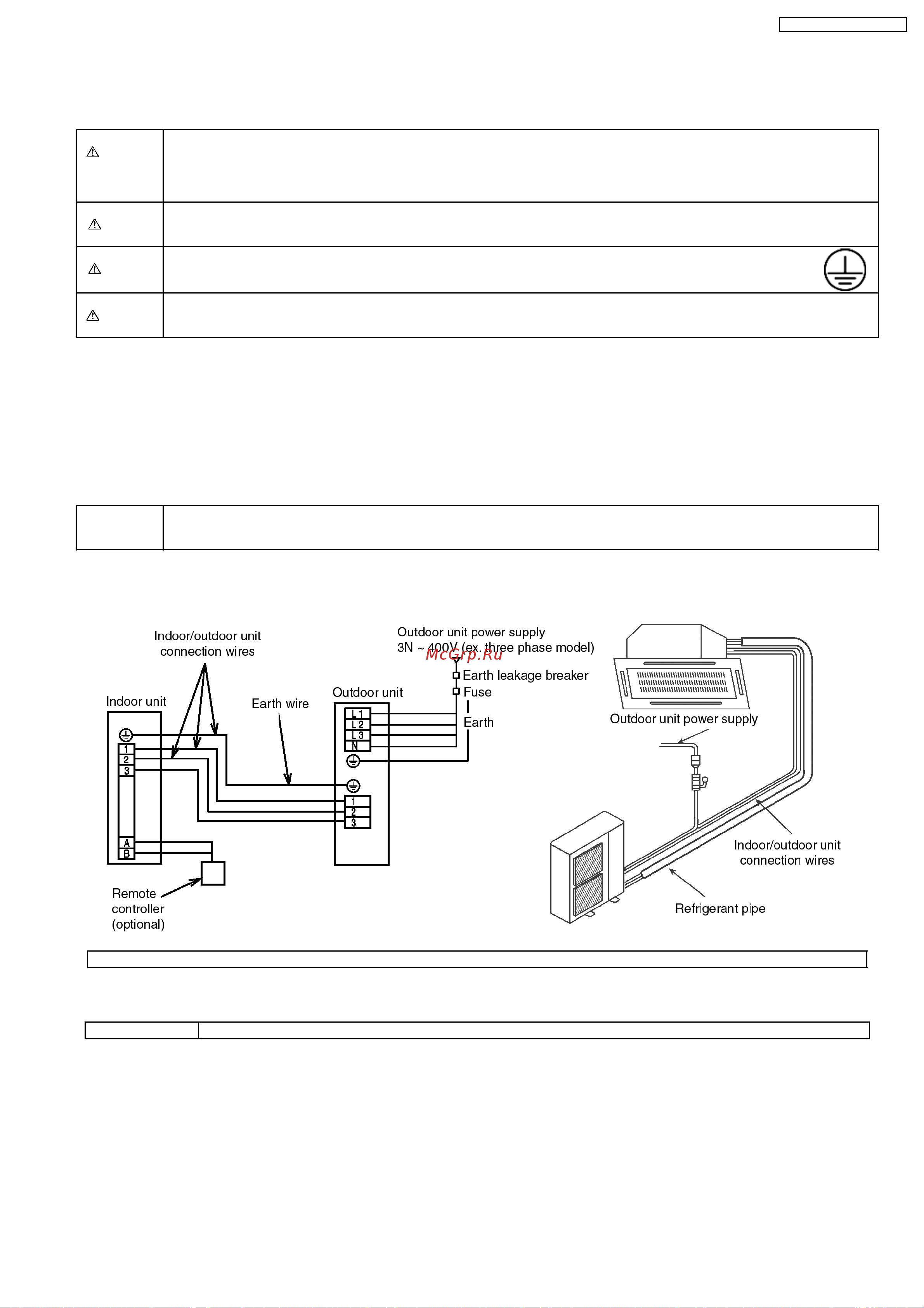 Panasonic CS-F50DB4E5 [41/110] Electrical wiring