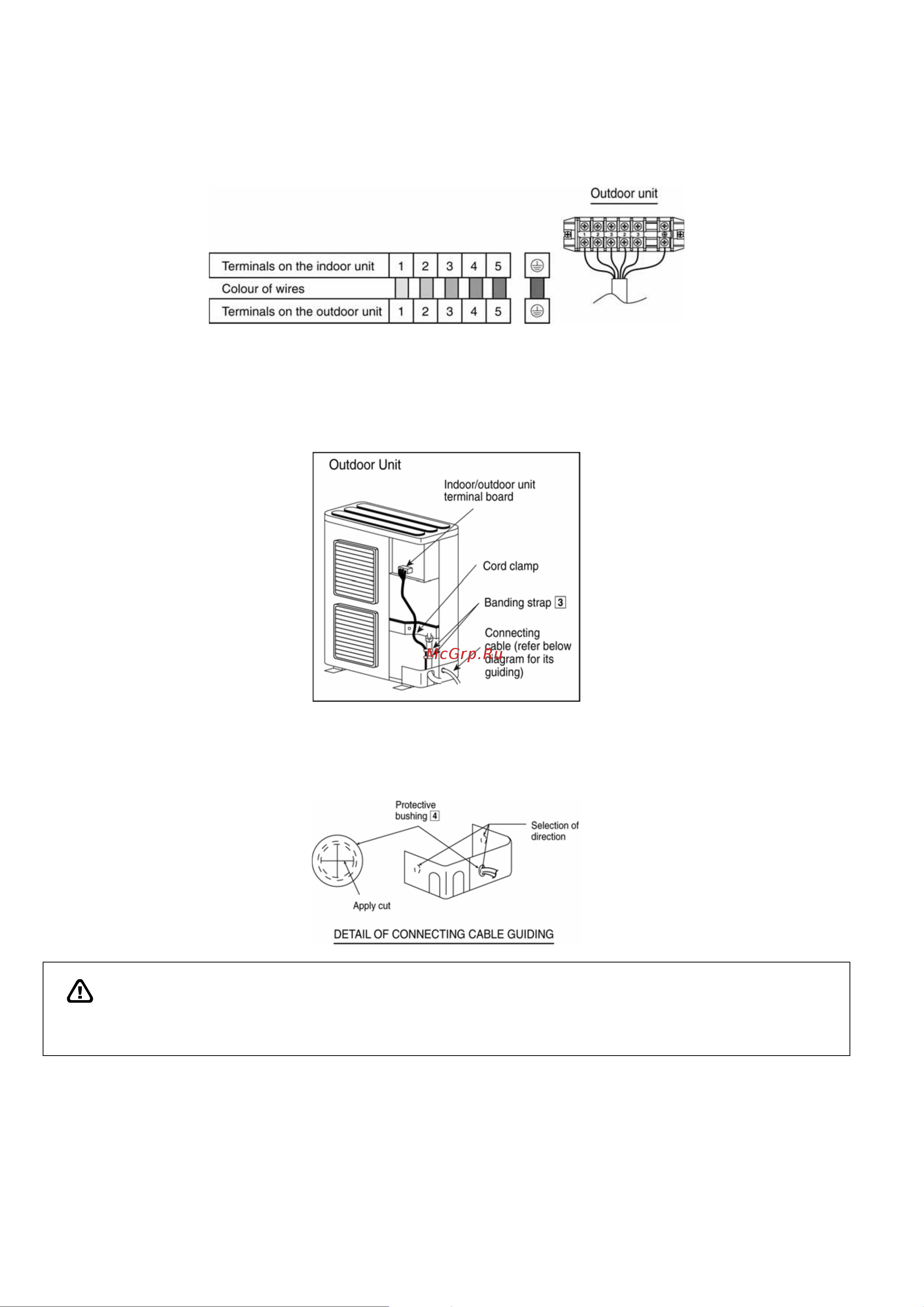 Panasonic WH-SDF16C9E8 [44/125] Connect the cable to the outdoor unit