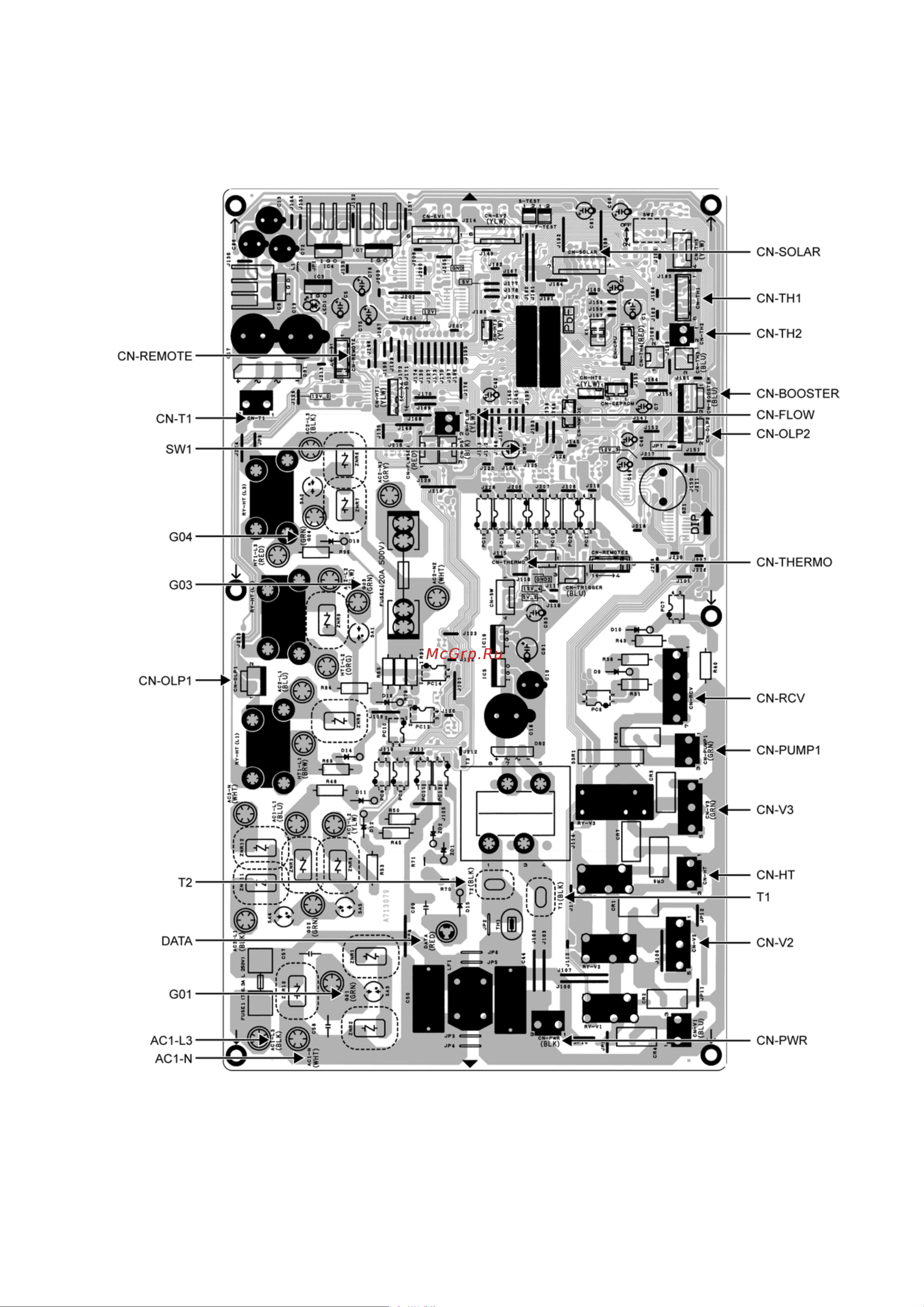 Panasonic WH-UD14CE5-A [37/146] Printed circuit board