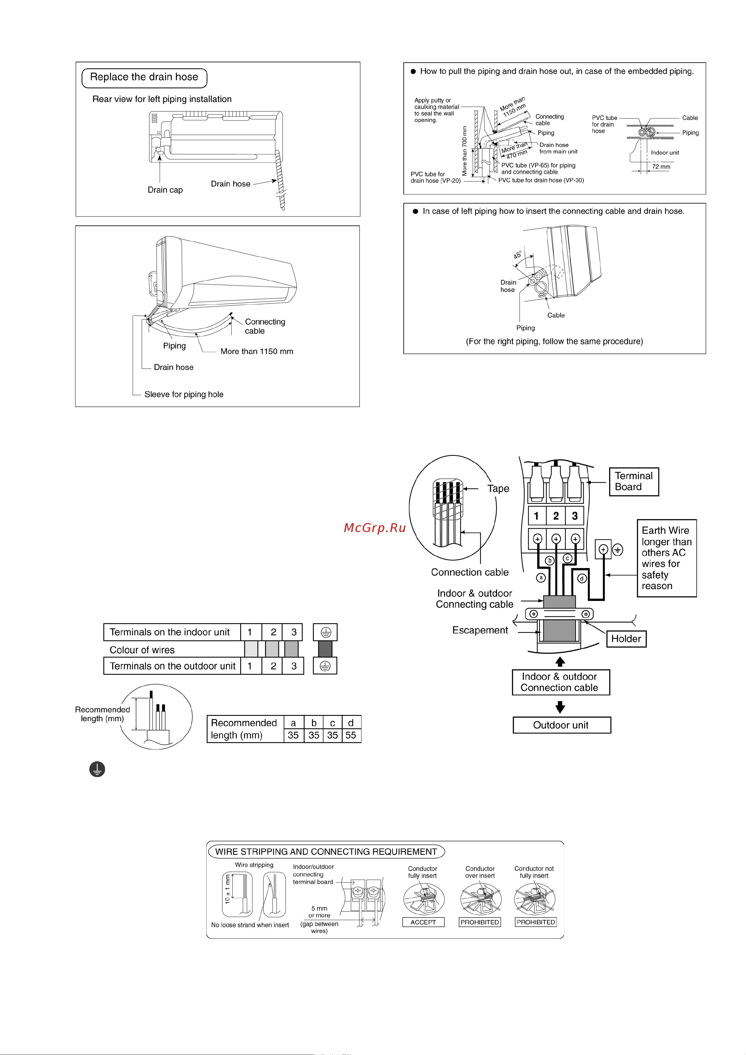 Panasonic CS-CE9LKE / CU-CE9LKE [27/85] Connect the cable to the indoor unit