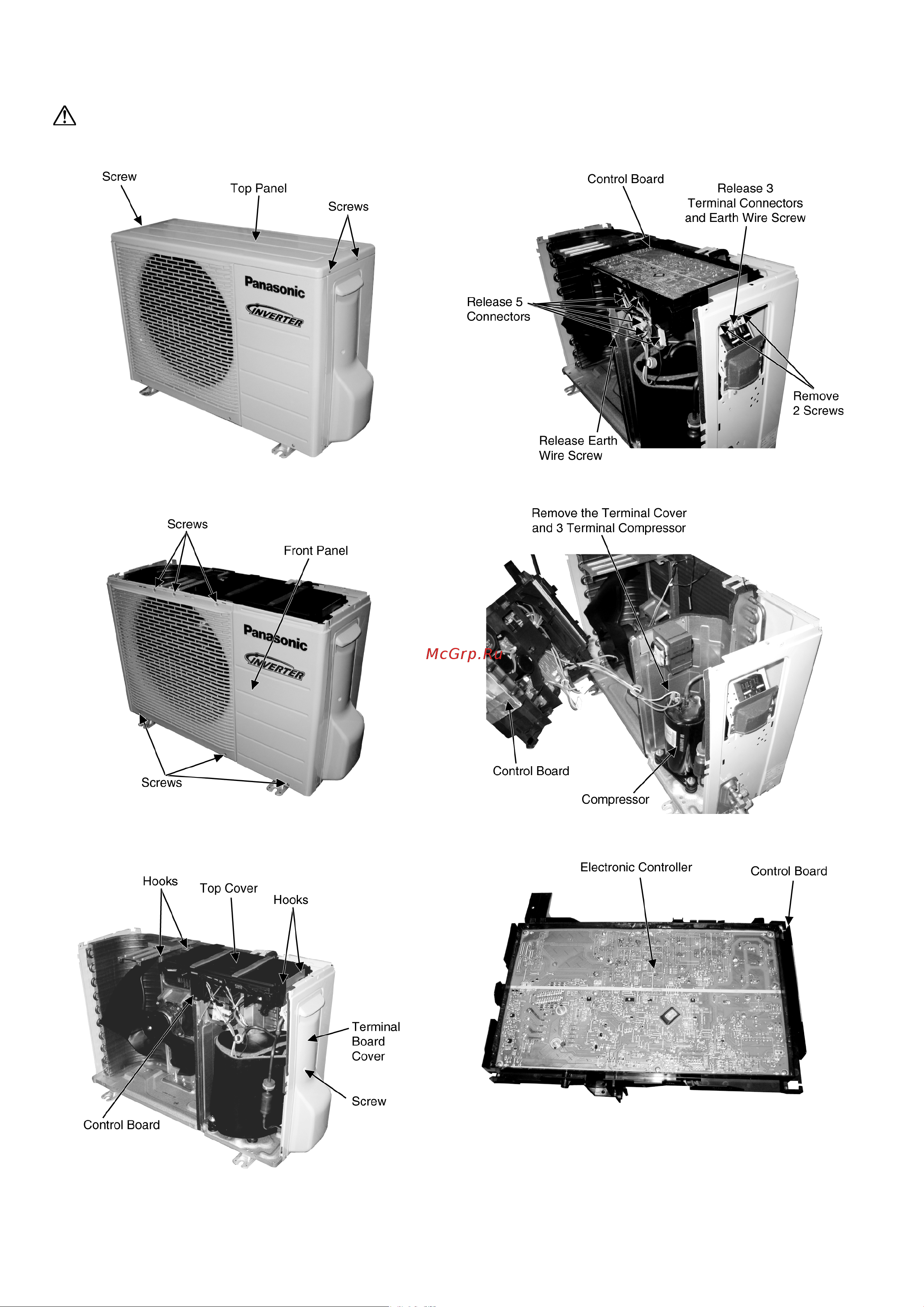 Panasonic CS-CE9LKE / CU-CE9LKE [72/85] Outdoor electronic controller removal procedure