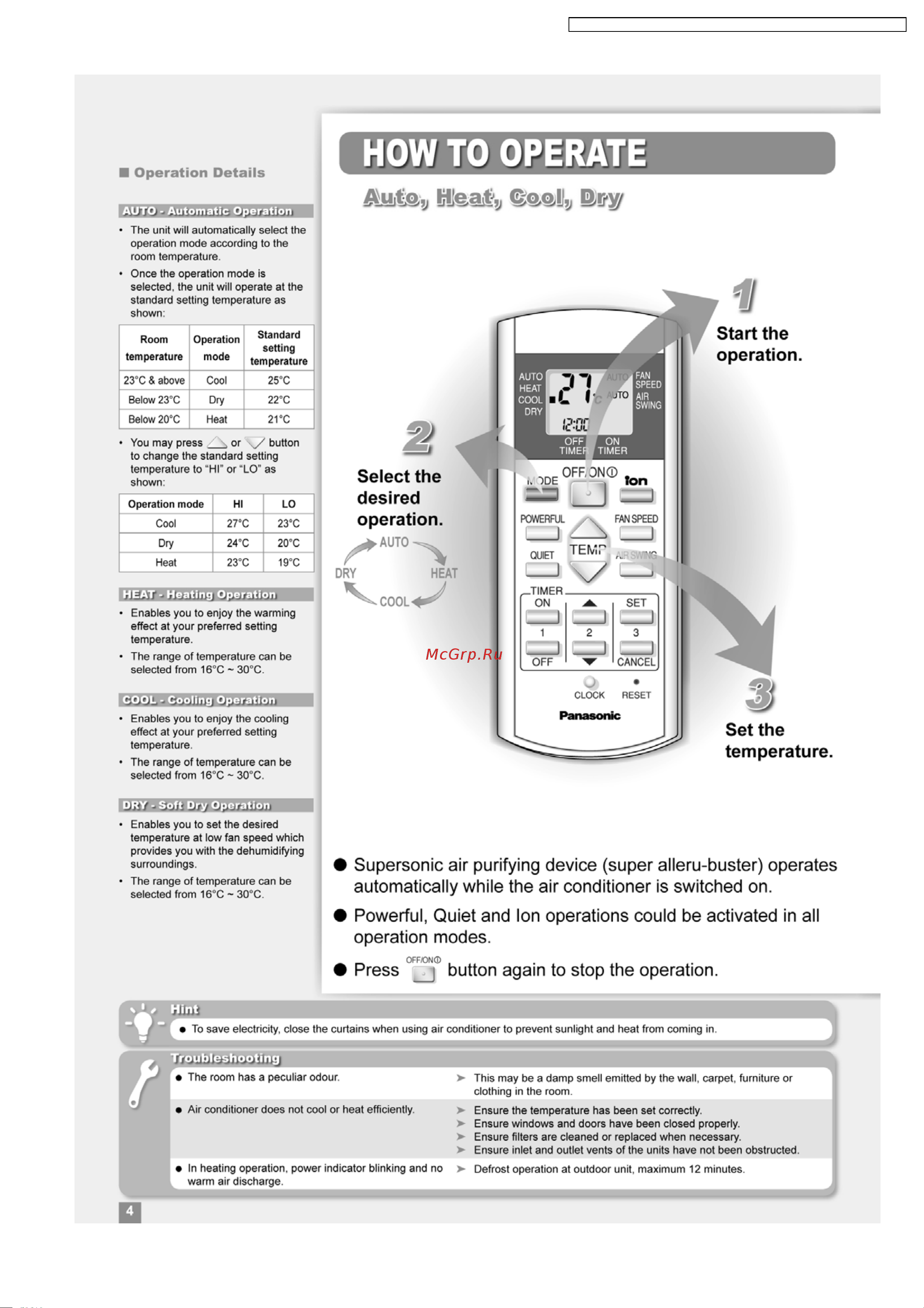 Panasonic CS-A7DKD Сервис мануал онлайн [41/88] 77226